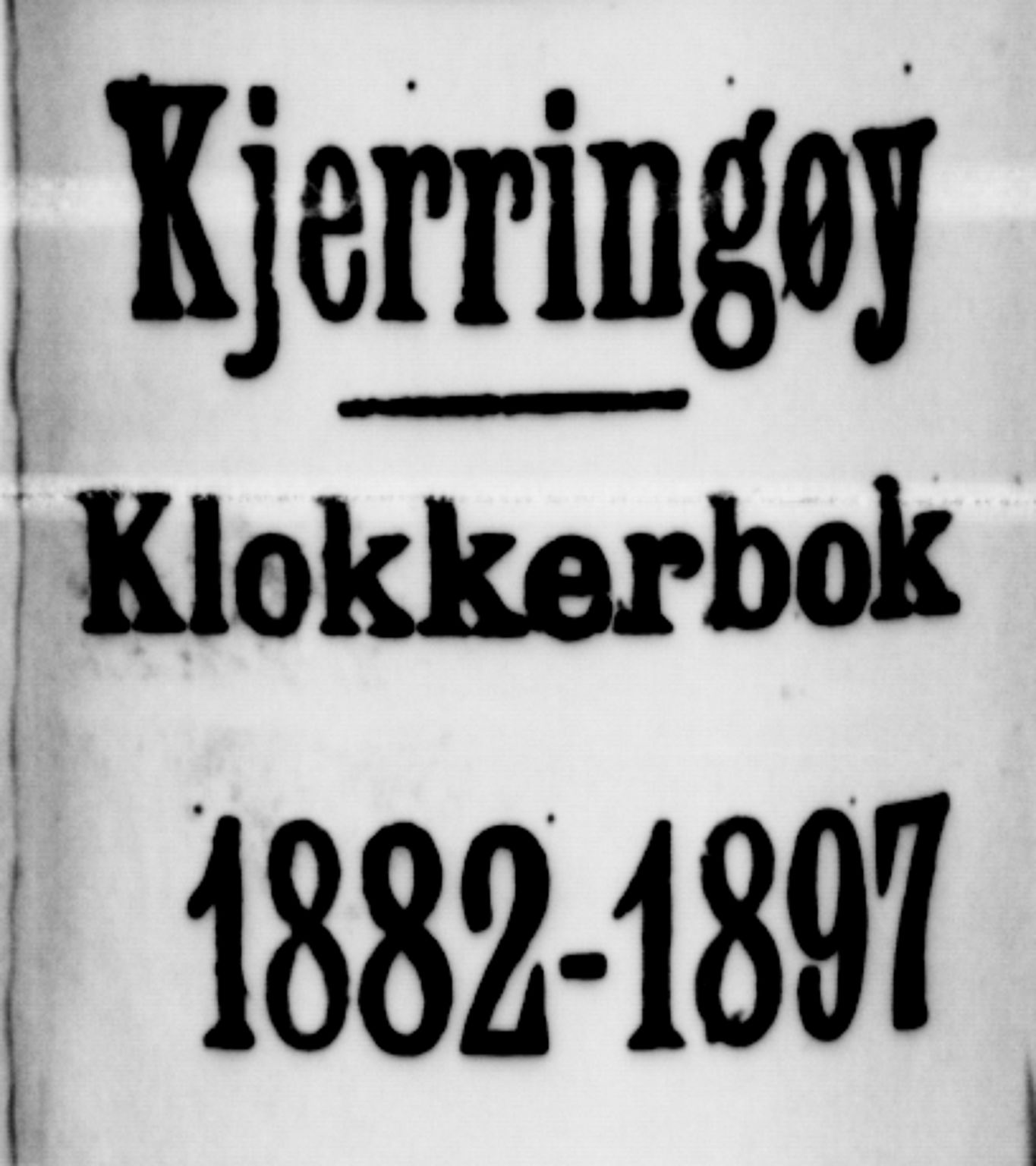 Ministerialprotokoller, klokkerbøker og fødselsregistre - Nordland, SAT/A-1459/803/L0076: Parish register (copy) no. 803C03, 1882-1897