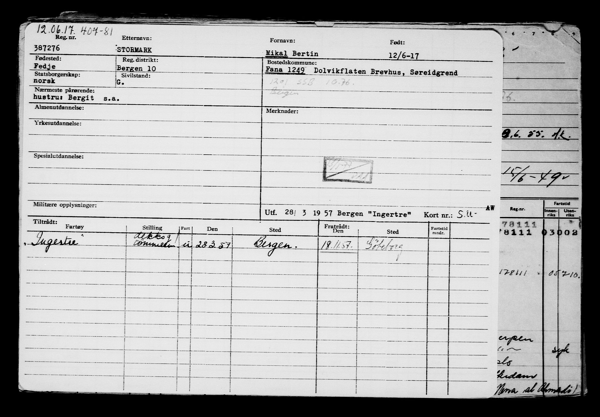 Direktoratet for sjømenn, AV/RA-S-3545/G/Gb/L0149: Hovedkort, 1917, p. 242