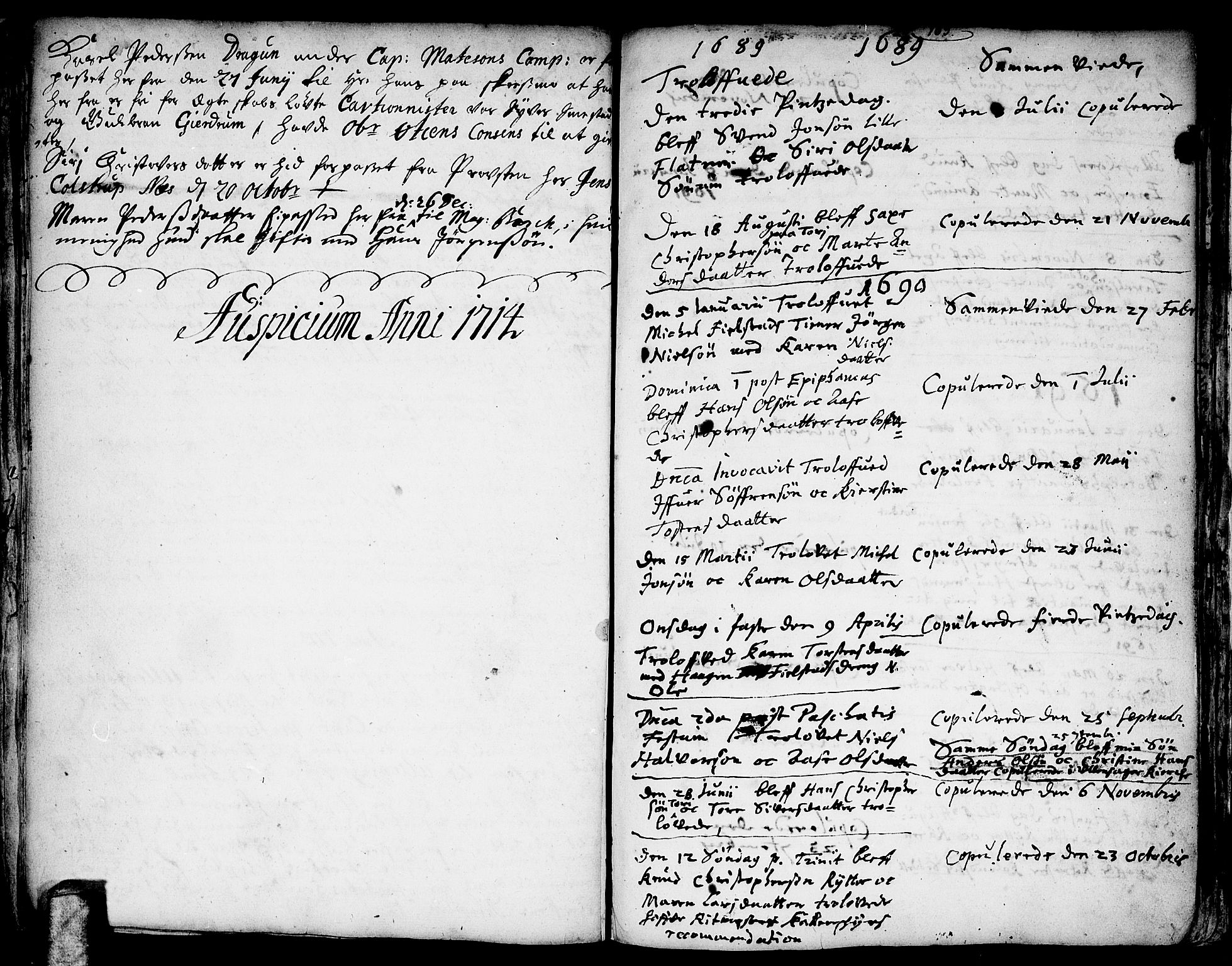 Gjerdrum prestekontor Kirkebøker, SAO/A-10412b/F/Fa/L0001: Parish register (official) no. I 1, 1689-1736, p. 103