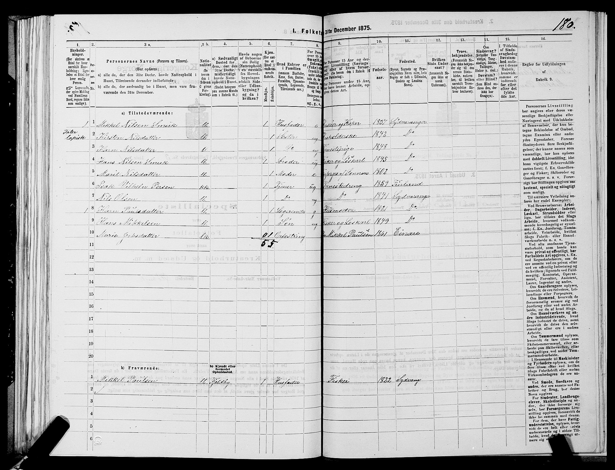 SATØ, 1875 census for 2030P Sør-Varanger, 1875, p. 1180