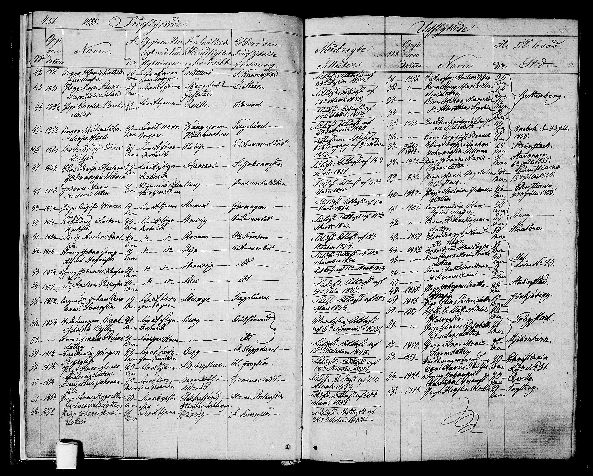 Halden prestekontor Kirkebøker, AV/SAO-A-10909/G/Ga/L0005b: Parish register (copy) no. 5B, 1864-1868, p. 451