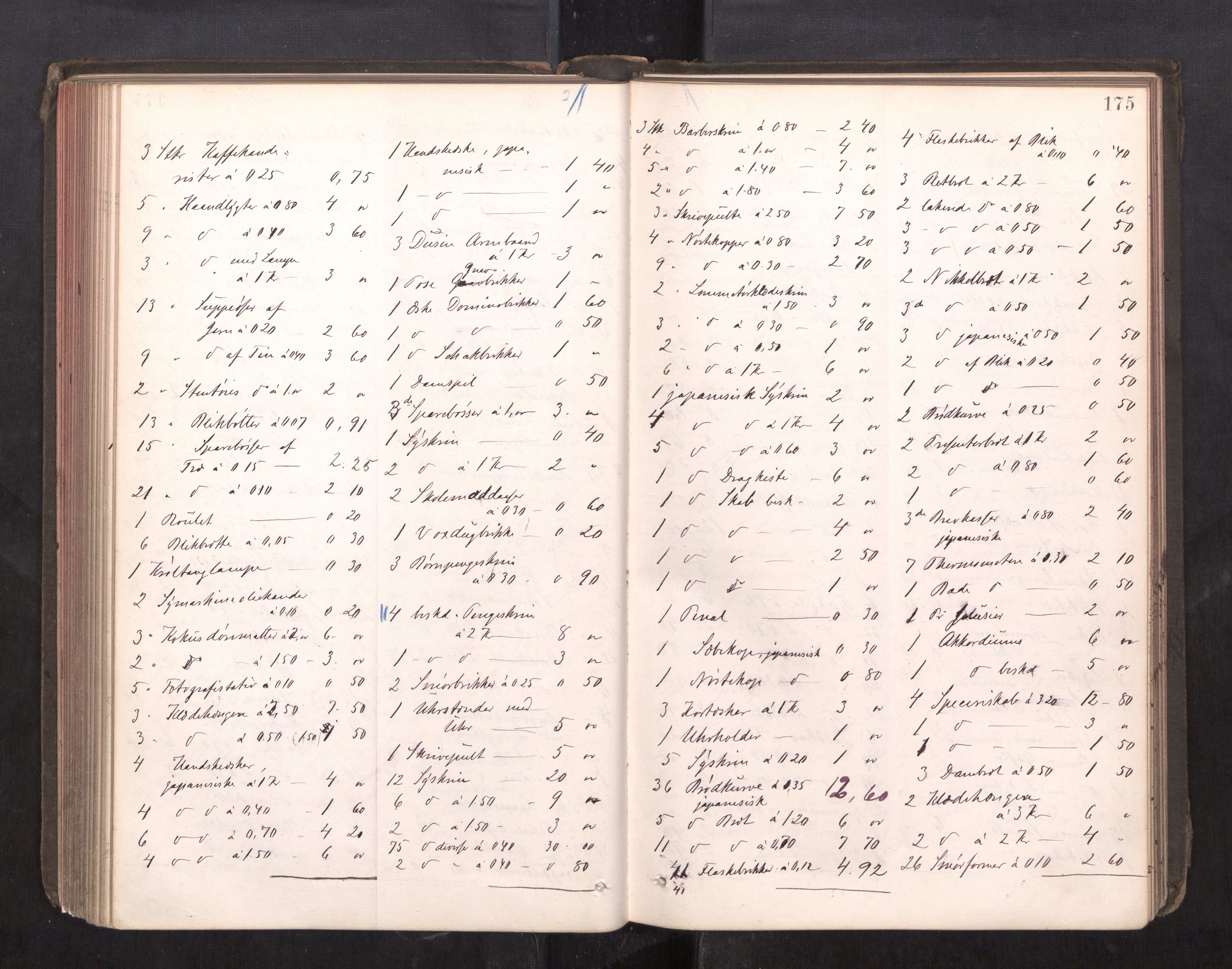 Trondheim byfogd, AV/SAT-A-0003/1/3/3C/L0013: Skifteregistreringsprotokoll - 19/7-14/8. (u/ register), 1887-1893, p. 175