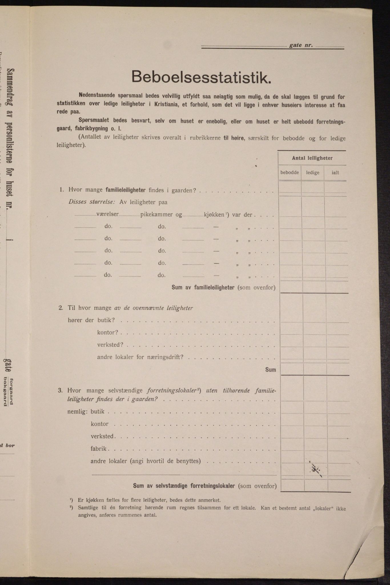 OBA, Municipal Census 1913 for Kristiania, 1913, p. 101612