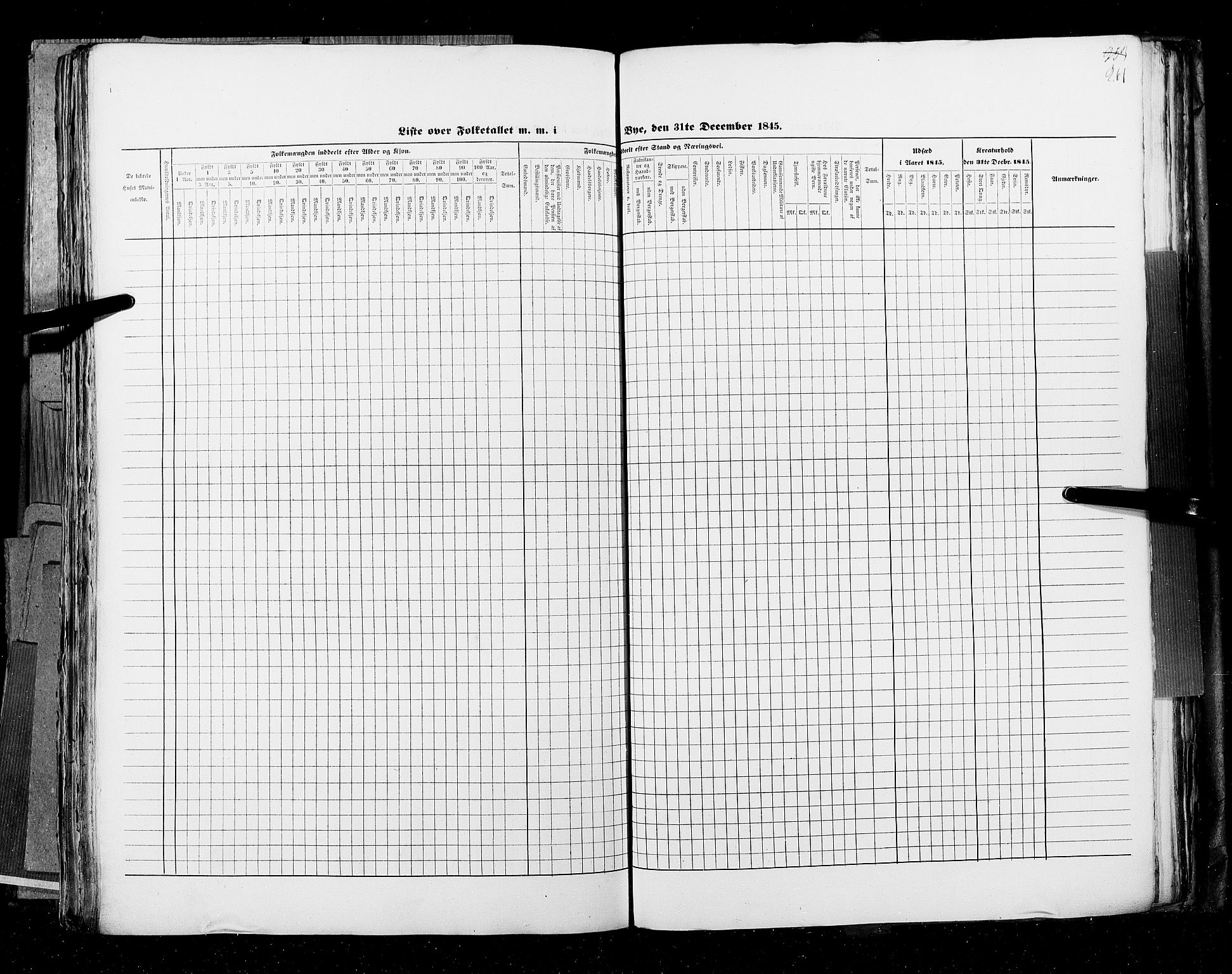 RA, Census 1845, vol. 11: Cities, 1845, p. 261