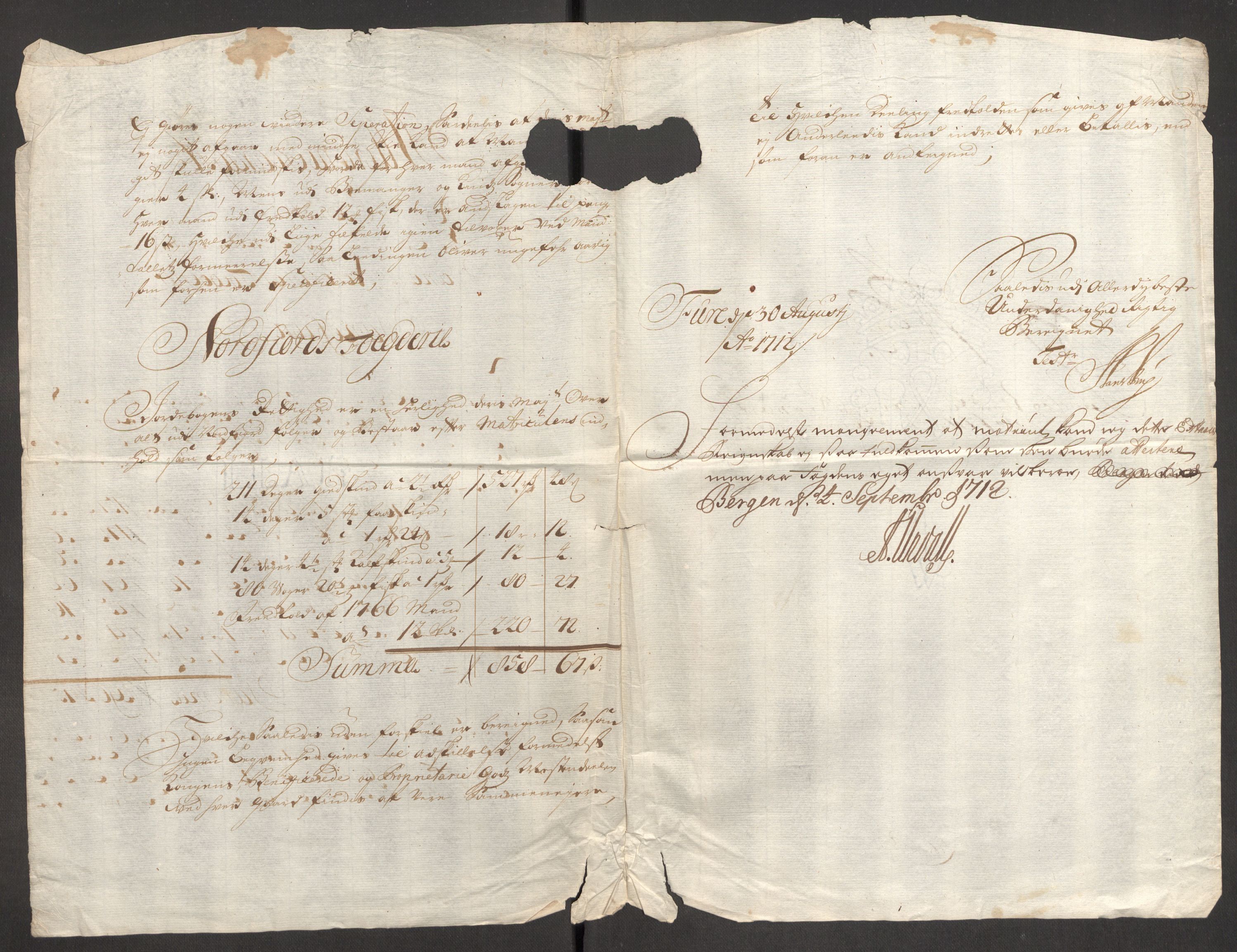 Rentekammeret inntil 1814, Reviderte regnskaper, Fogderegnskap, AV/RA-EA-4092/R53/L3433: Fogderegnskap Sunn- og Nordfjord, 1710-1711, p. 238