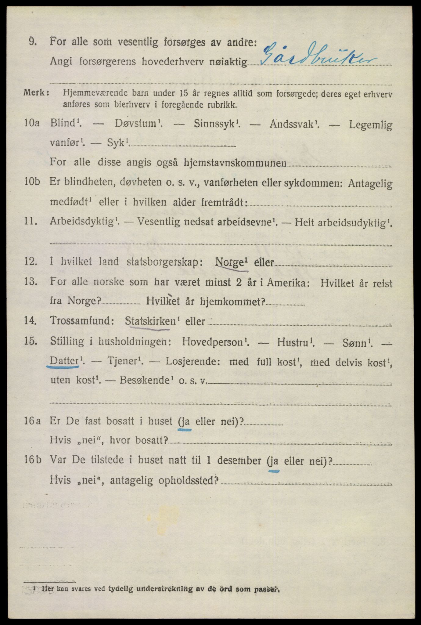 SAKO, 1920 census for Eidanger, 1920, p. 7495