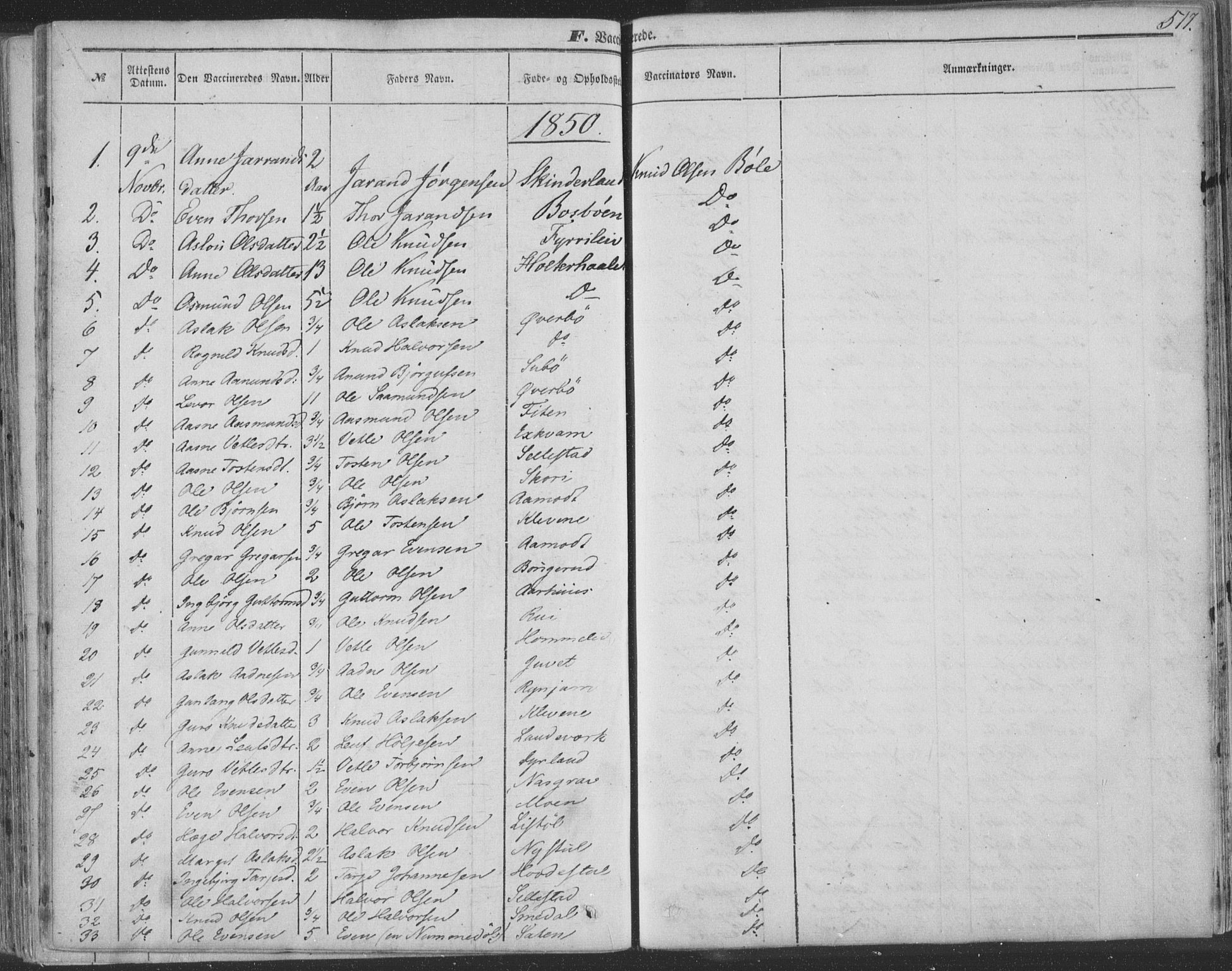 Seljord kirkebøker, SAKO/A-20/F/Fa/L012b: Parish register (official) no. I 12B, 1850-1865, p. 517
