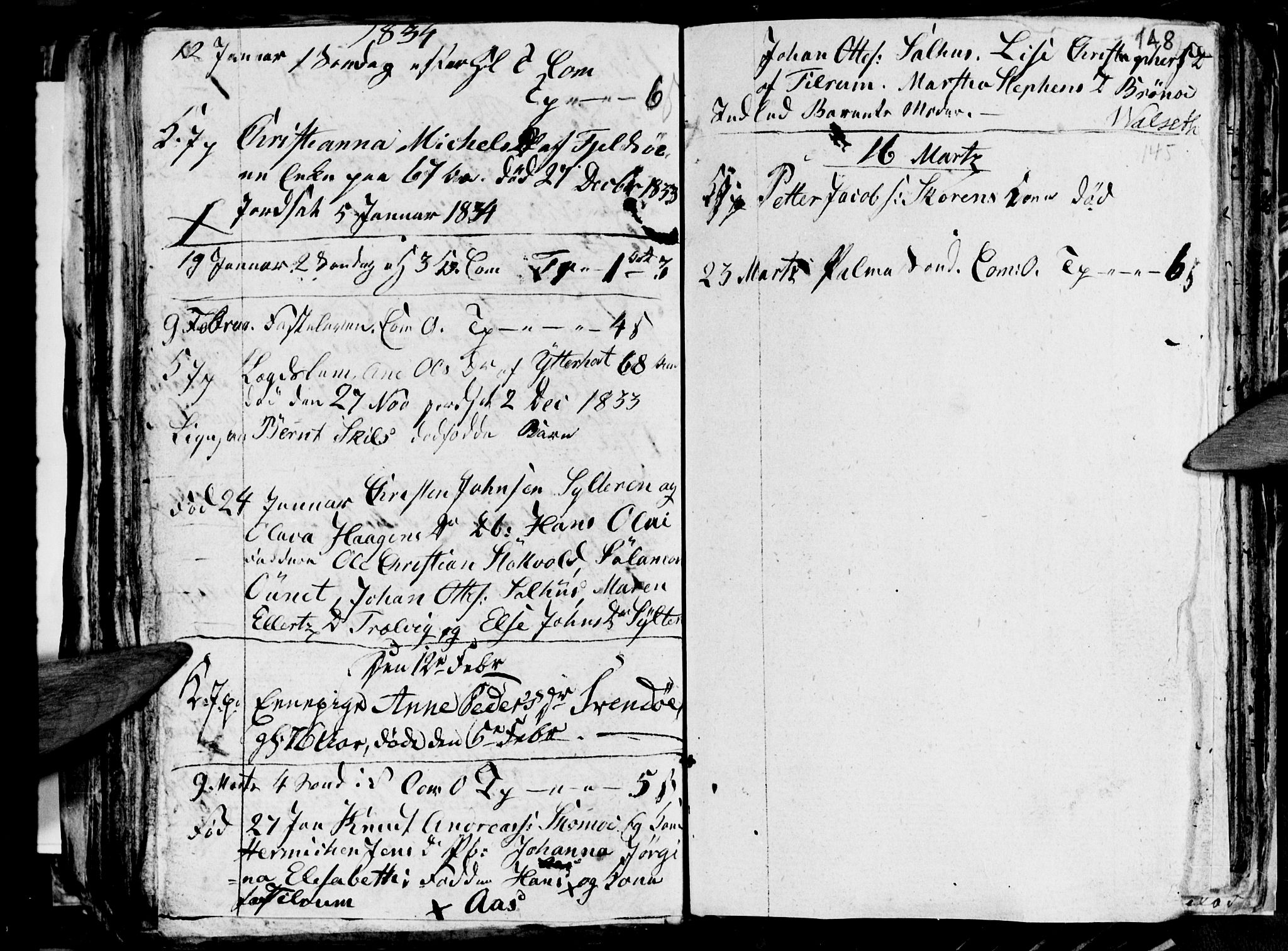 Ministerialprotokoller, klokkerbøker og fødselsregistre - Nordland, SAT/A-1459/813/L0210: Parish register (copy) no. 813C02, 1825-1836, p. 148