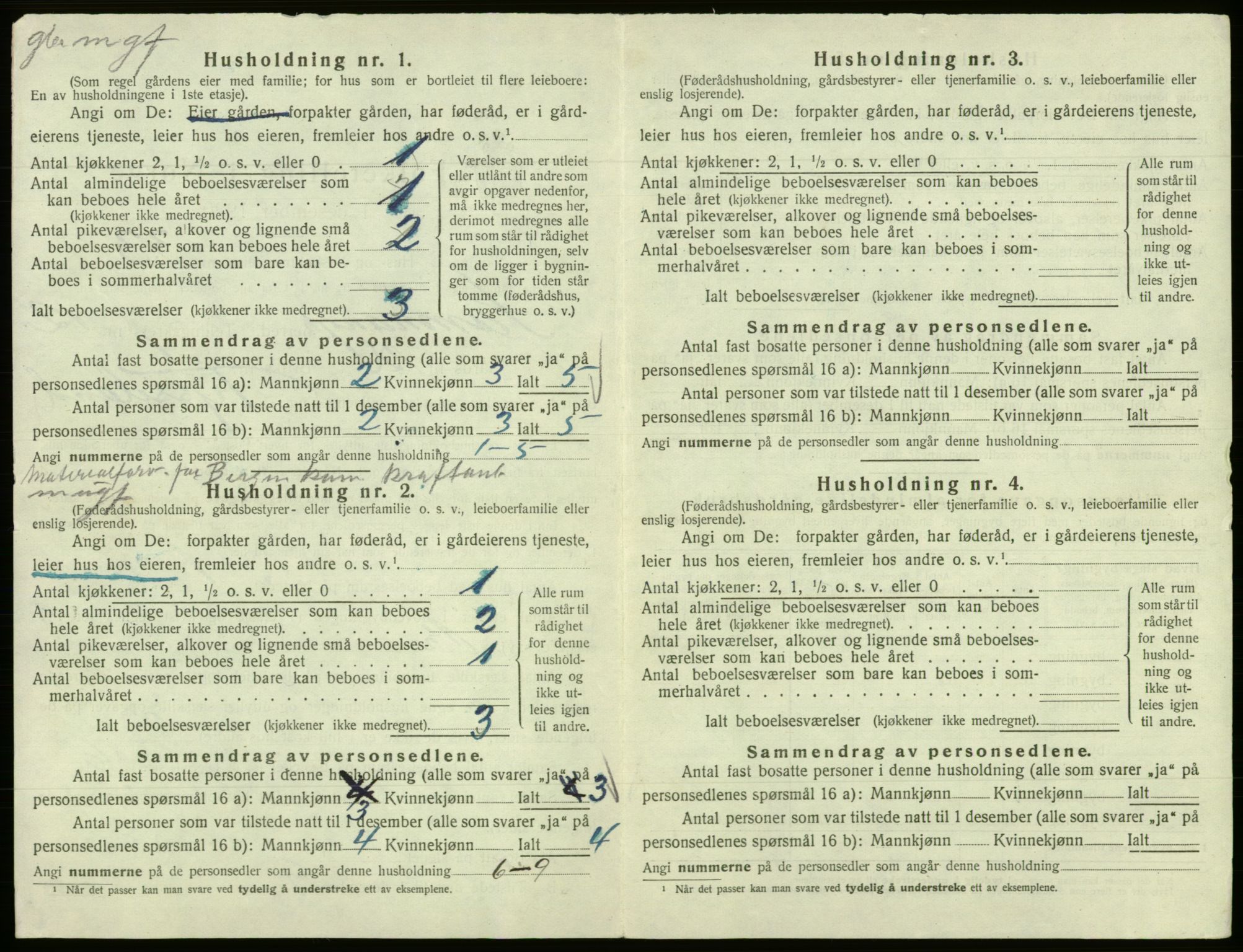 SAB, 1920 census for Samnanger, 1920, p. 676