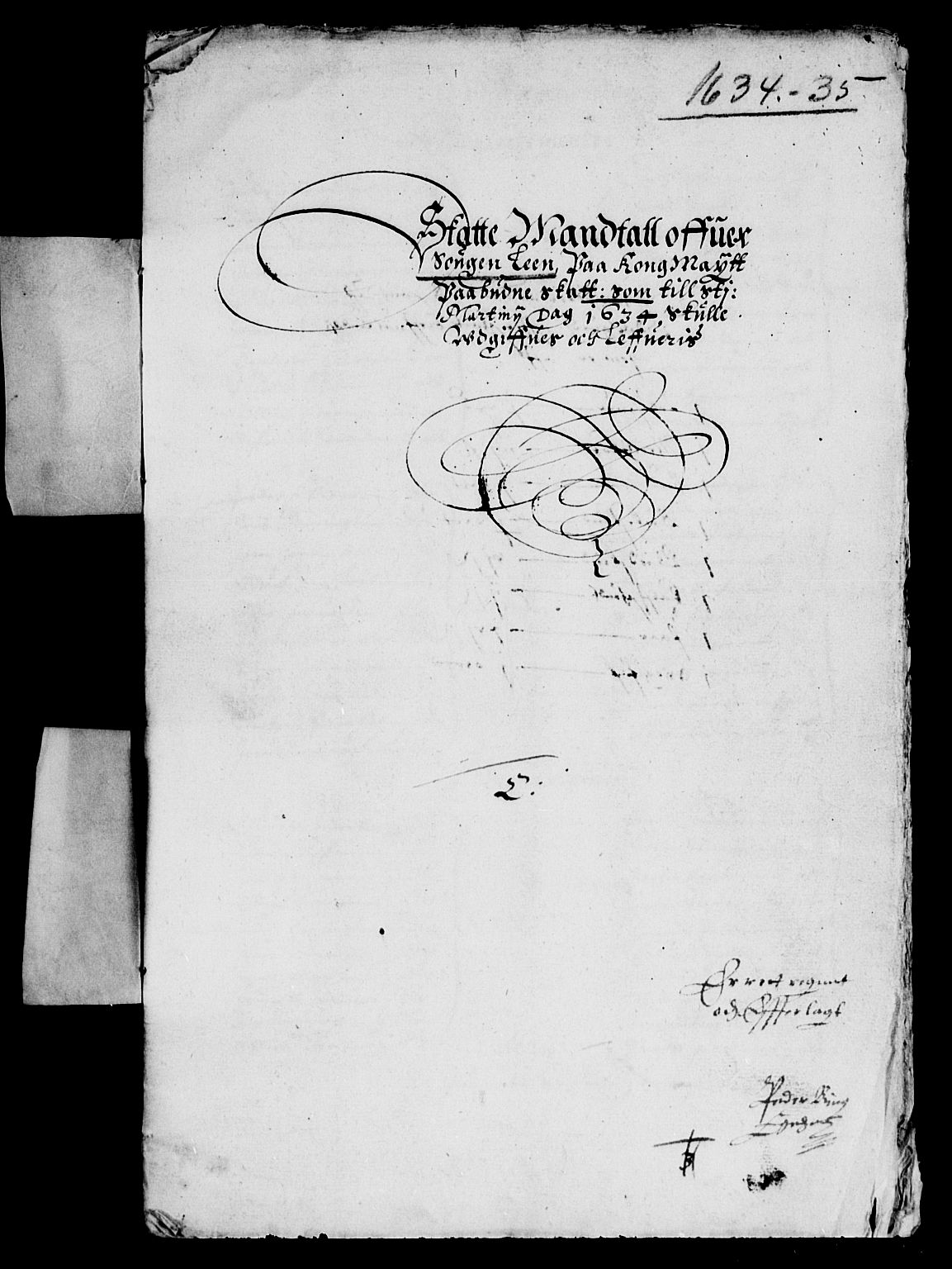 Rentekammeret inntil 1814, Reviderte regnskaper, Lensregnskaper, RA/EA-5023/R/Rb/Rbt/L0067: Bergenhus len, 1634-1635