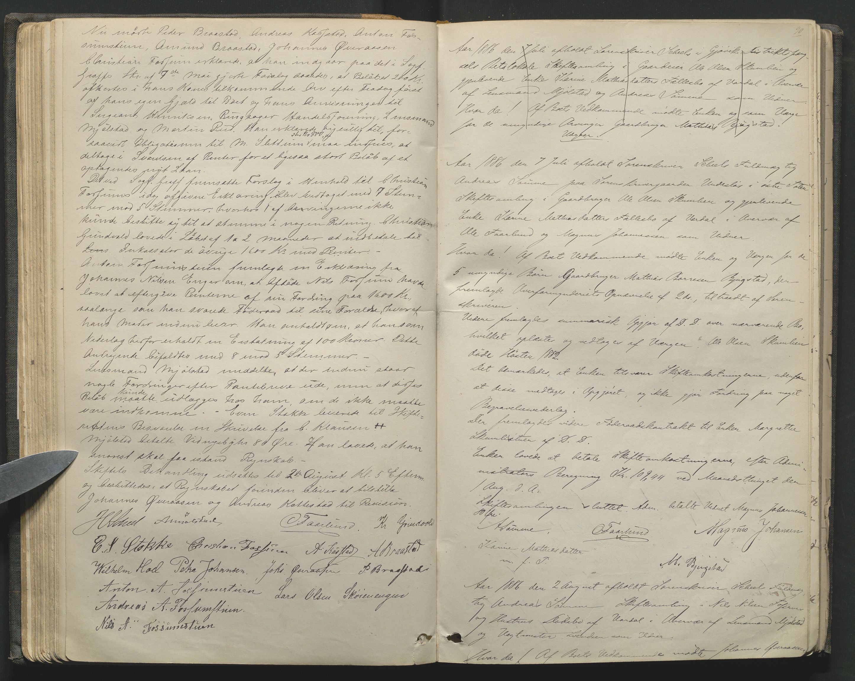 Toten tingrett, AV/SAH-TING-006/J/Jc/L0007: Skifteregistreringsprotokoll - Vardal, 1875-1912, p. 90