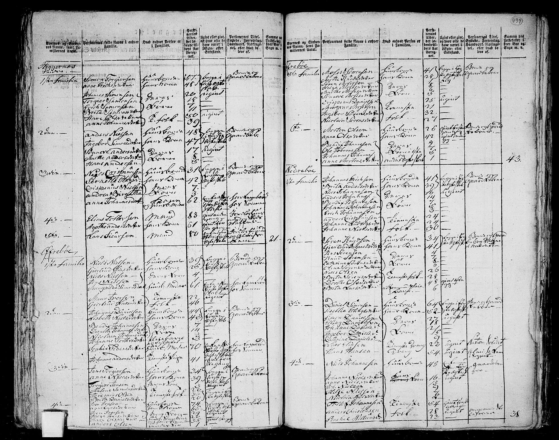 RA, 1801 census for 1431P Jølster, 1801, p. 433b-434a