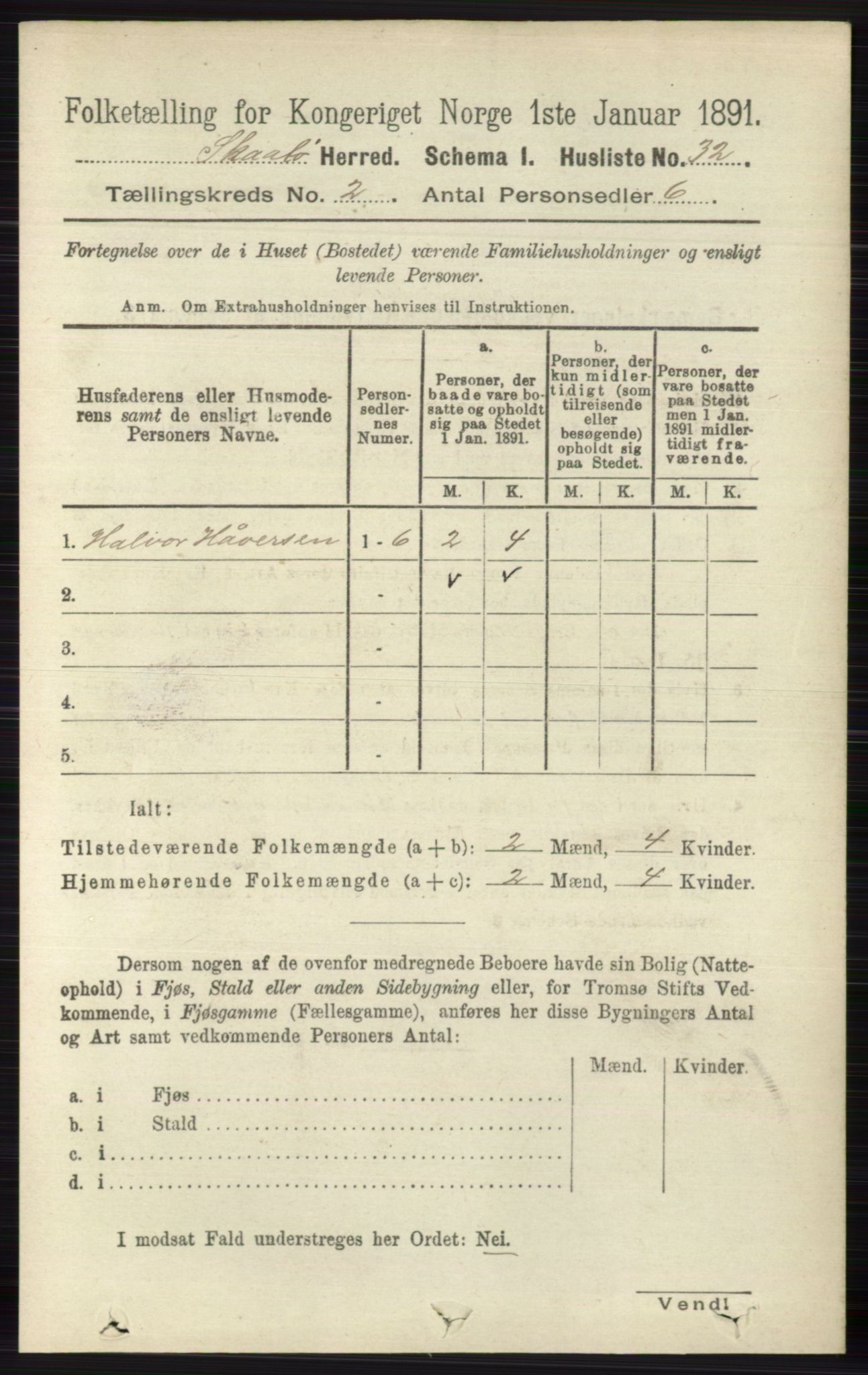 RA, 1891 census for 0815 Skåtøy, 1891, p. 416