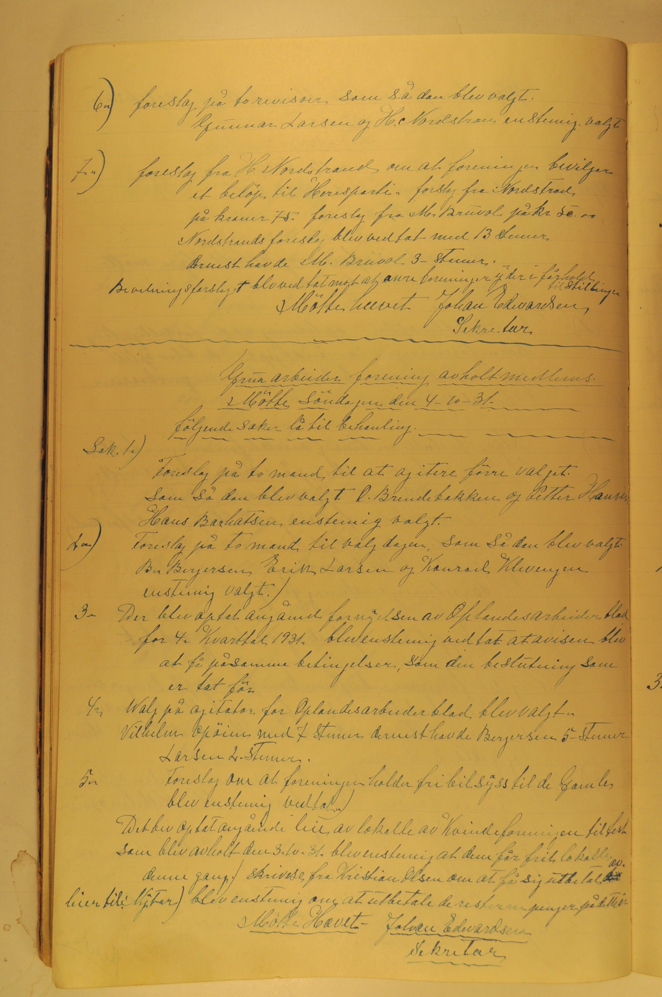 Grua Arbeiderlag, OARM/H-A-00261/A/L0001/0001: Forhandlingsprotokoller / Forhandlingsprotokoll Grua Arbeiderforening, 1918-1939