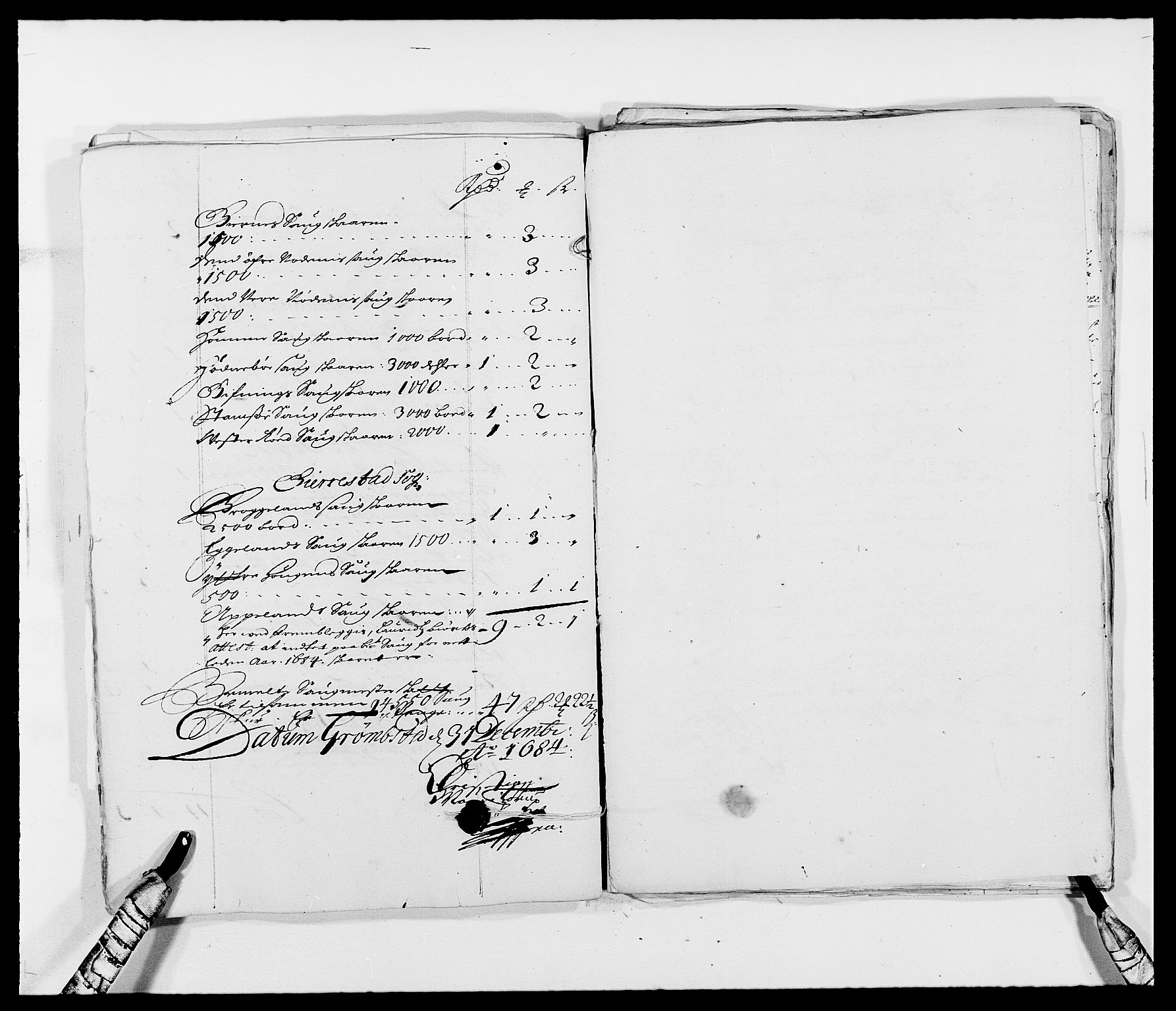 Rentekammeret inntil 1814, Reviderte regnskaper, Fogderegnskap, AV/RA-EA-4092/R39/L2308: Fogderegnskap Nedenes, 1684-1689, p. 66