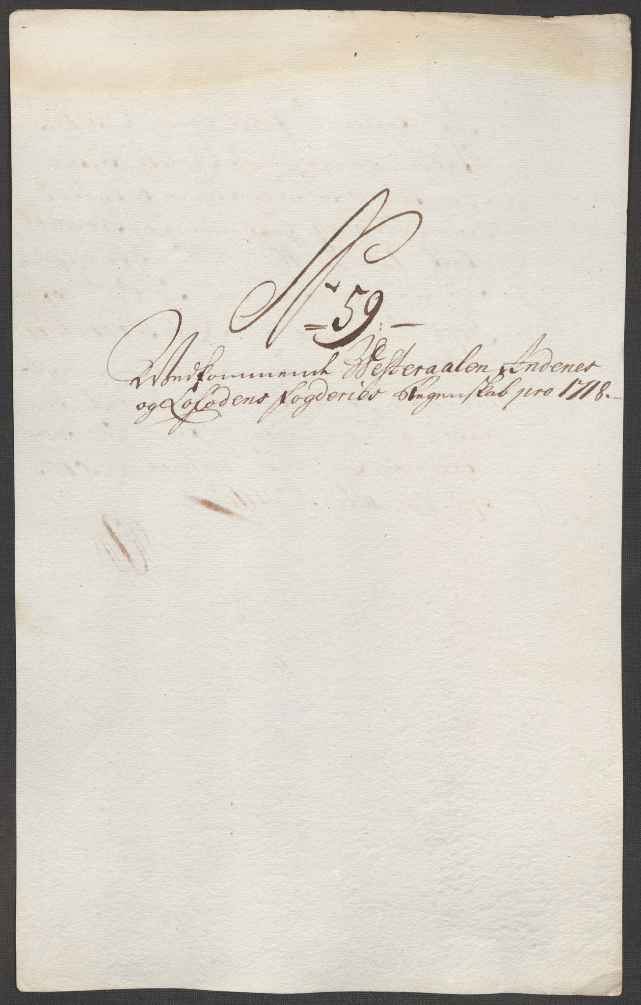 Rentekammeret inntil 1814, Reviderte regnskaper, Fogderegnskap, AV/RA-EA-4092/R67/L4684: Fogderegnskap Vesterålen, Andenes og Lofoten, 1718, p. 338