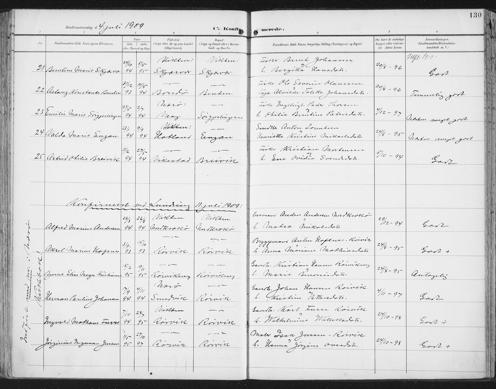 Ministerialprotokoller, klokkerbøker og fødselsregistre - Nord-Trøndelag, AV/SAT-A-1458/786/L0688: Parish register (official) no. 786A04, 1899-1912, p. 130