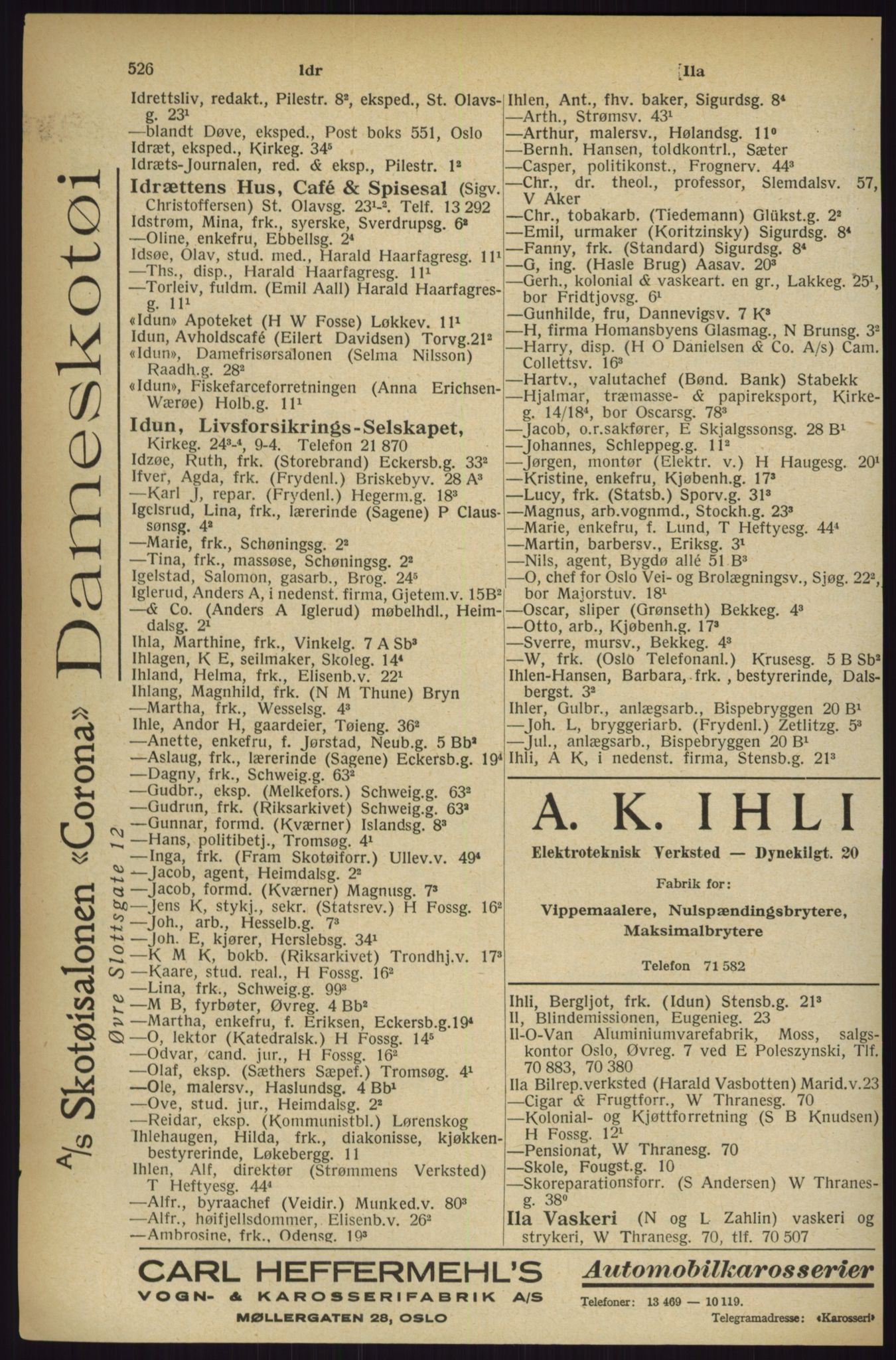 Kristiania/Oslo adressebok, PUBL/-, 1927, p. 526