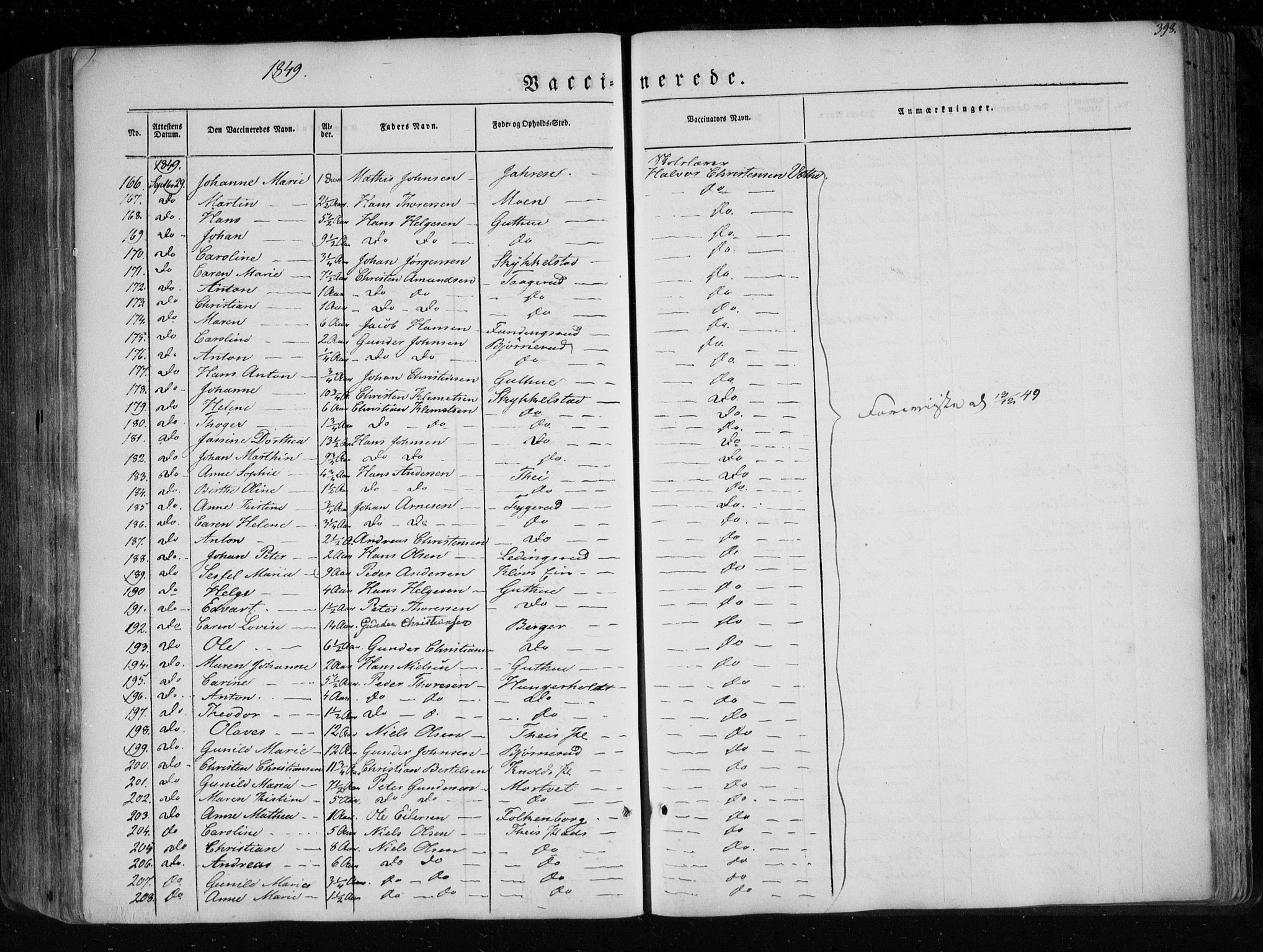Eidsberg prestekontor Kirkebøker, SAO/A-10905/F/Fa/L0009: Parish register (official) no. I 9, 1849-1856, p. 398