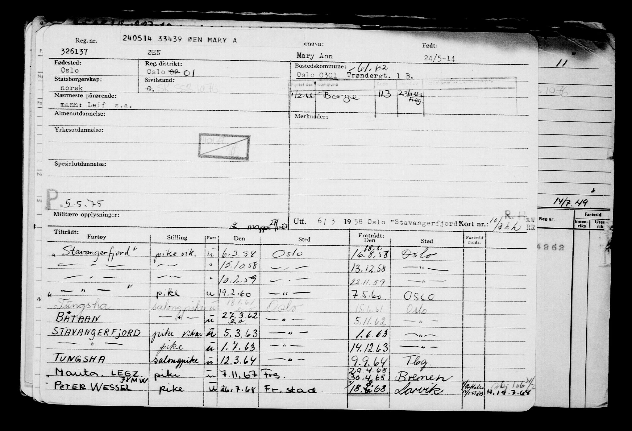 Direktoratet for sjømenn, AV/RA-S-3545/G/Gb/L0121: Hovedkort, 1914, p. 184