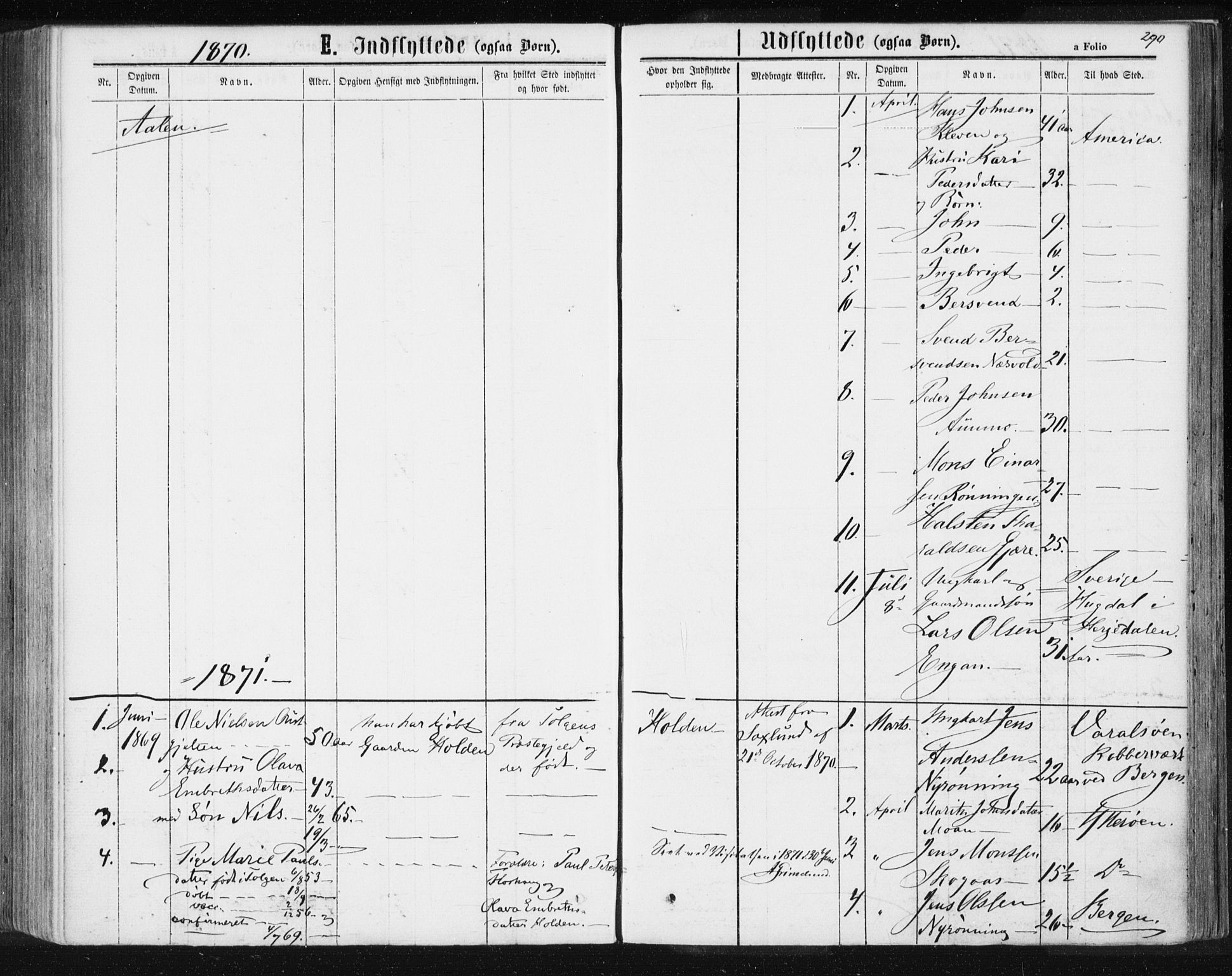 Ministerialprotokoller, klokkerbøker og fødselsregistre - Sør-Trøndelag, SAT/A-1456/685/L0971: Parish register (official) no. 685A08 /3, 1870-1879, p. 290