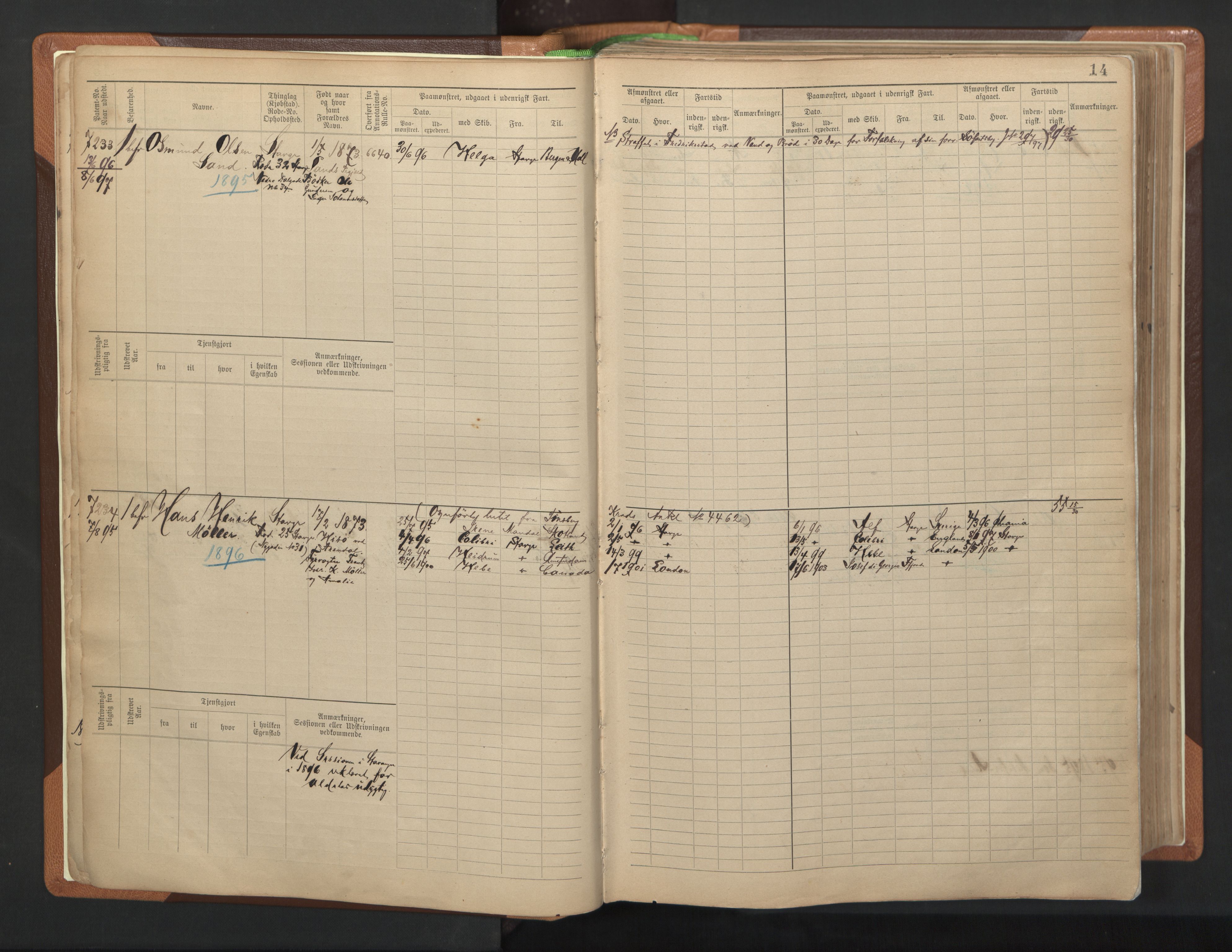 Stavanger sjømannskontor, AV/SAST-A-102006/F/Fb/Fbb/L0012: Sjøfartshovedrulle, patentnr. 7207-8158, 1894-1904, p. 17