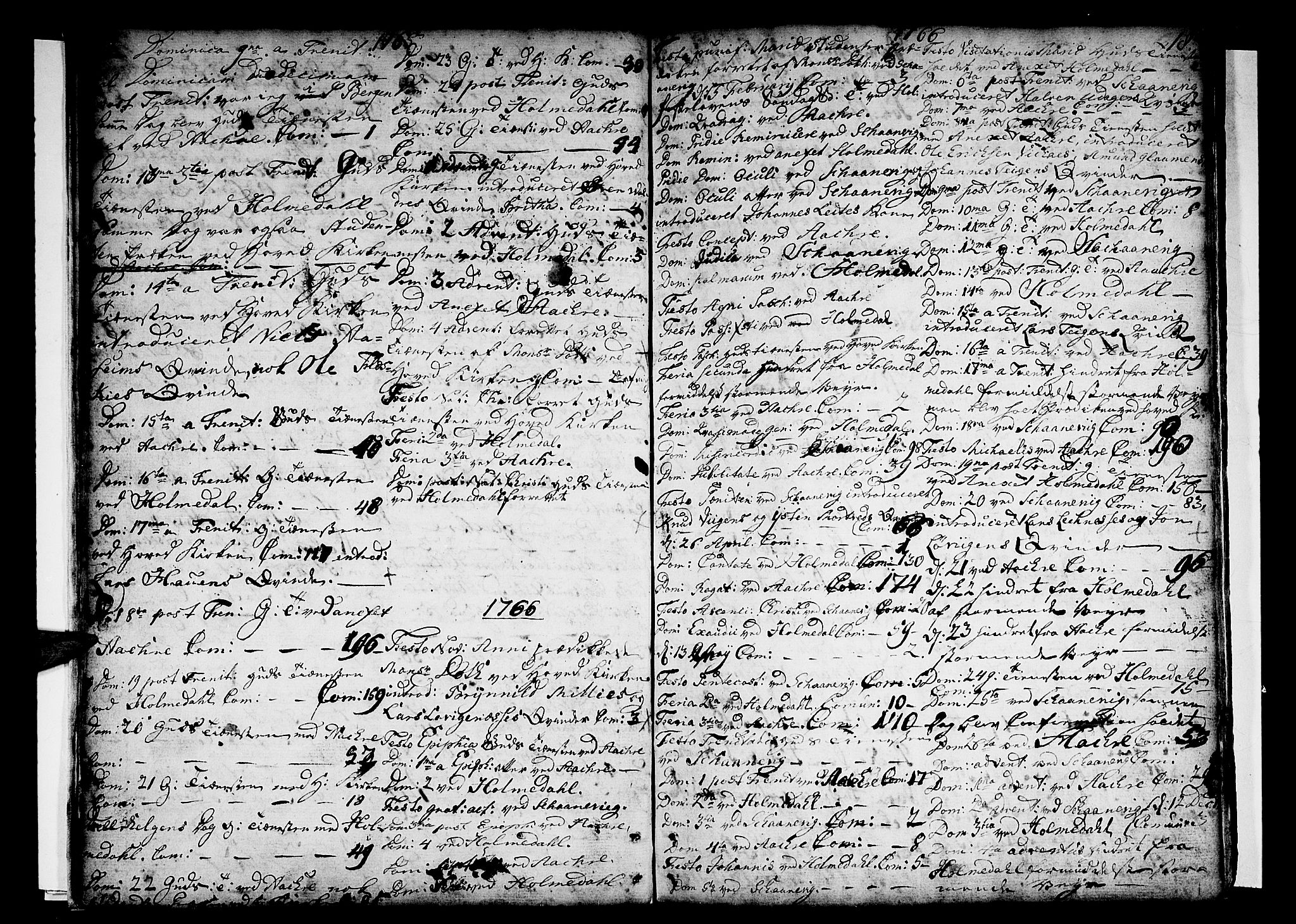 Skånevik sokneprestembete, AV/SAB-A-77801/H/Haa: Parish register (official) no. A 1, 1745-1789, p. 18