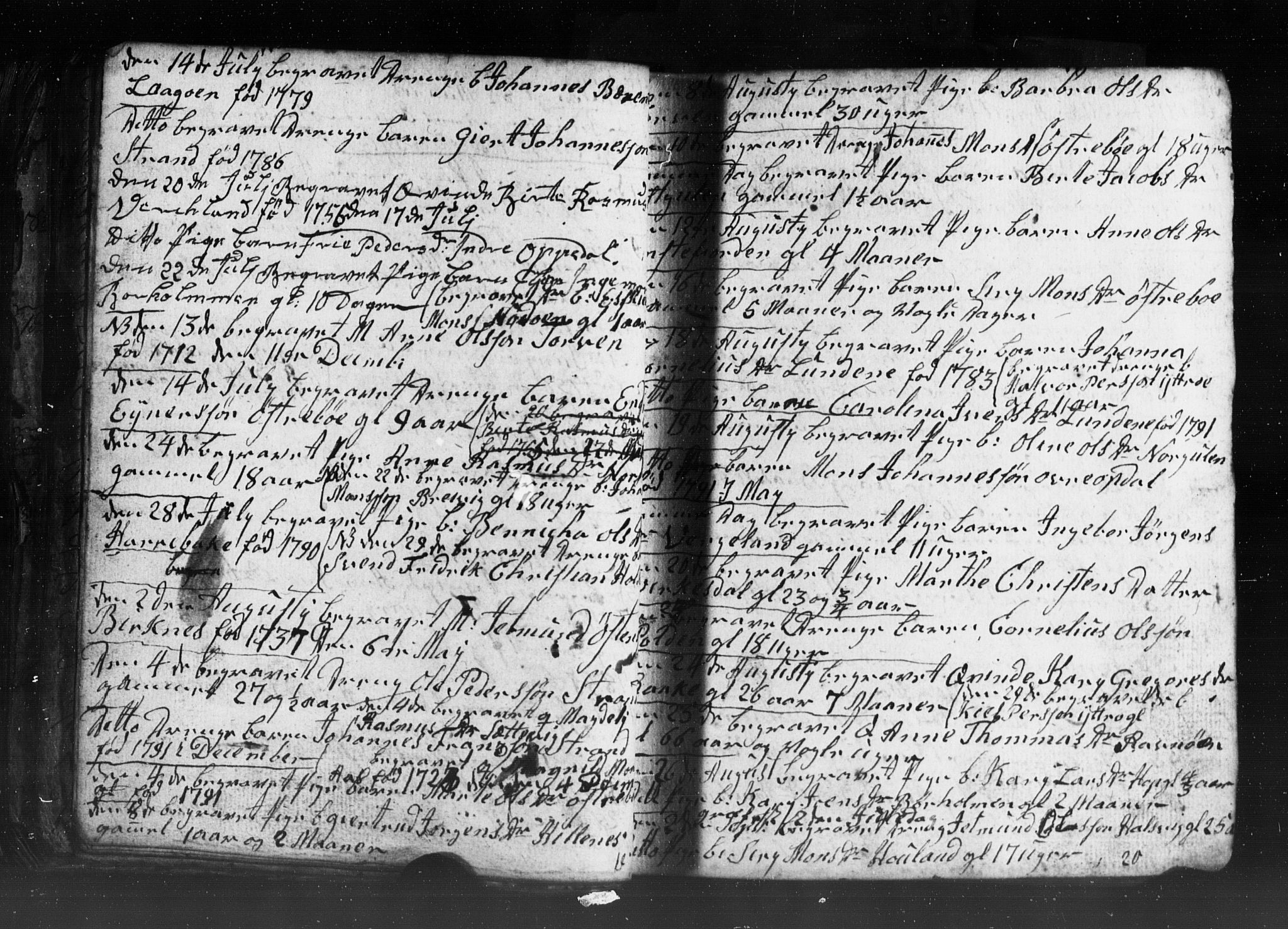 Gulen sokneprestembete, AV/SAB-A-80201/H/Hab: Parish register (copy) no. A 2, 1791-1814