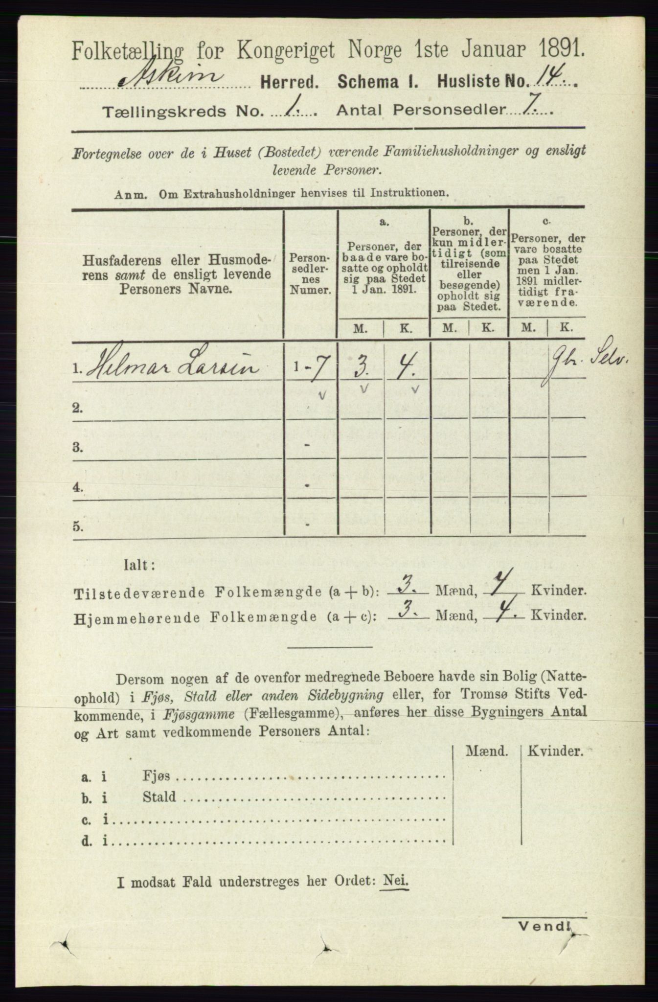 RA, 1891 census for 0124 Askim, 1891, p. 55