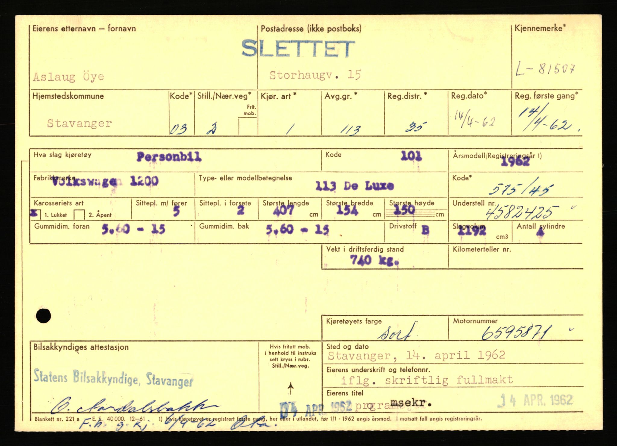 Stavanger trafikkstasjon, AV/SAST-A-101942/0/F/L0071: L-80500 - L-82199, 1930-1971, p. 1739