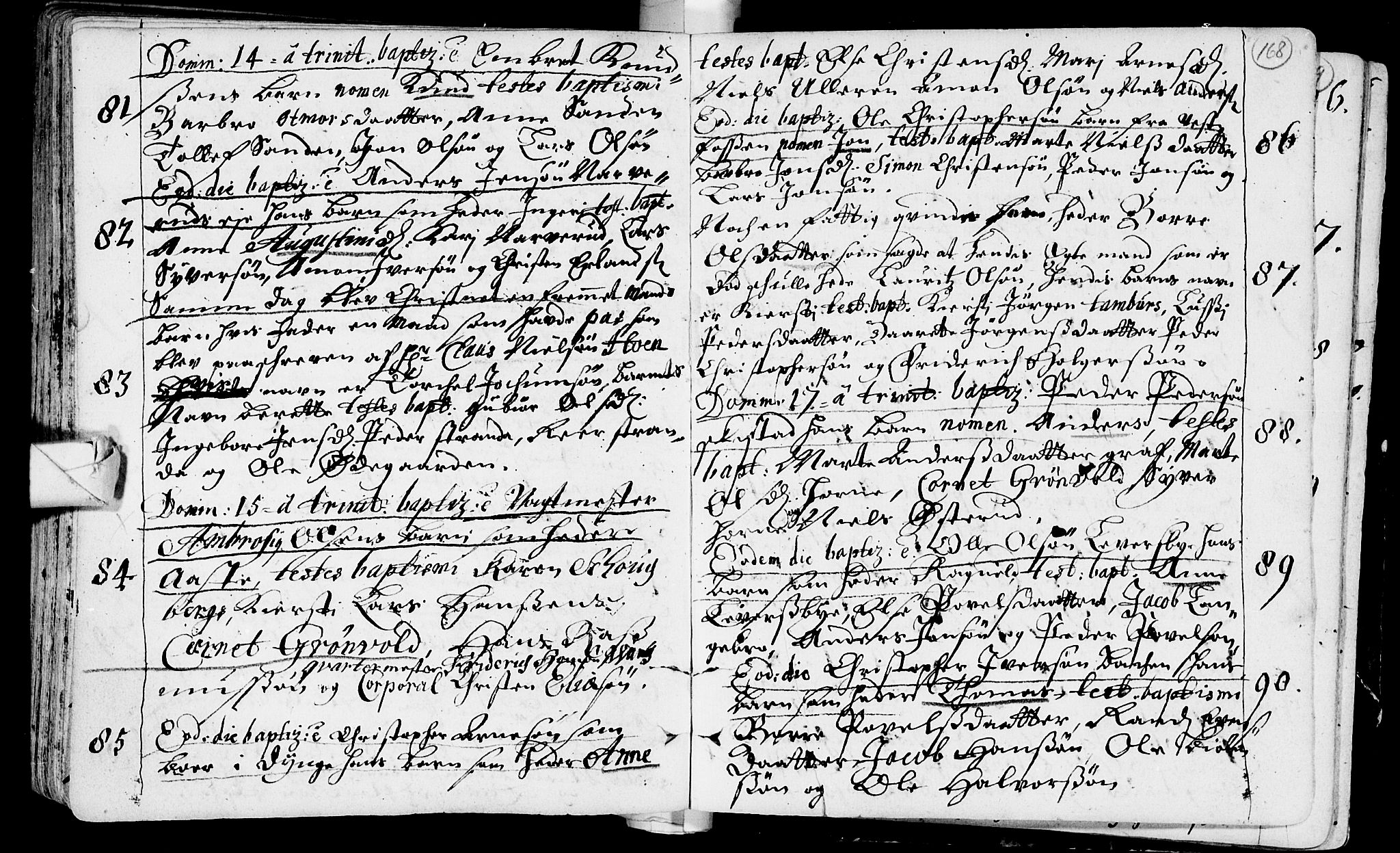 Eiker kirkebøker, AV/SAKO-A-4/F/Fa/L0002: Parish register (official) no. I 2, 1705-1724, p. 168