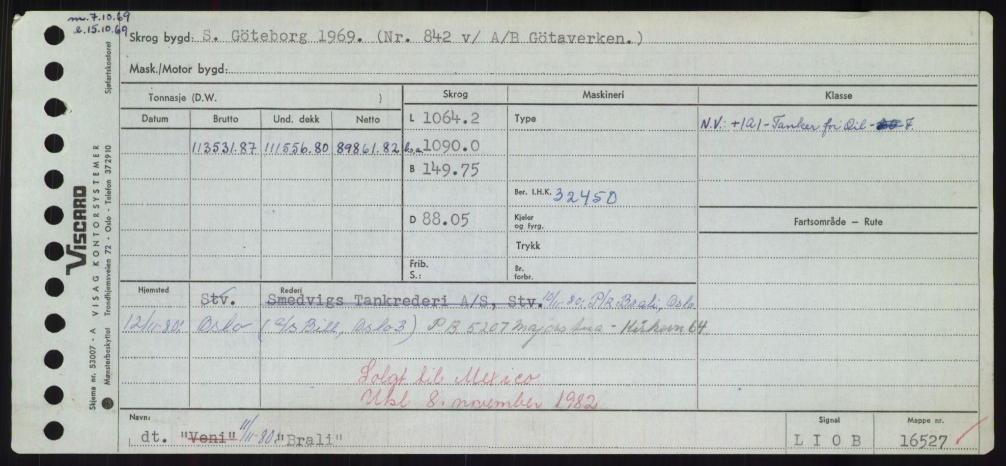 Sjøfartsdirektoratet med forløpere, Skipsmålingen, RA/S-1627/H/Hd/L0005: Fartøy, Br-Byg, p. 61