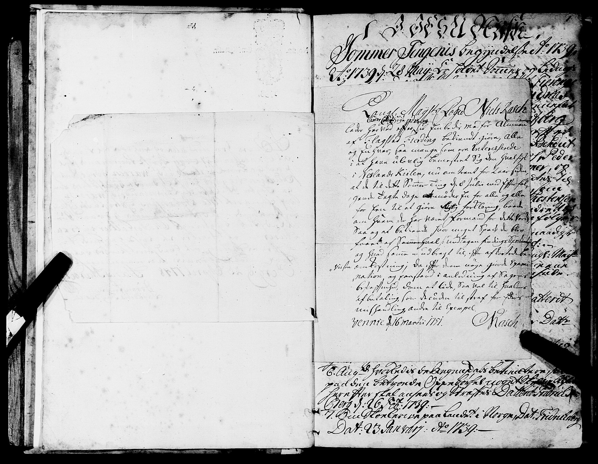 Lofoten sorenskriveri, AV/SAT-A-0017/1/1/1A/L0005: Tingbok, 1739-1752