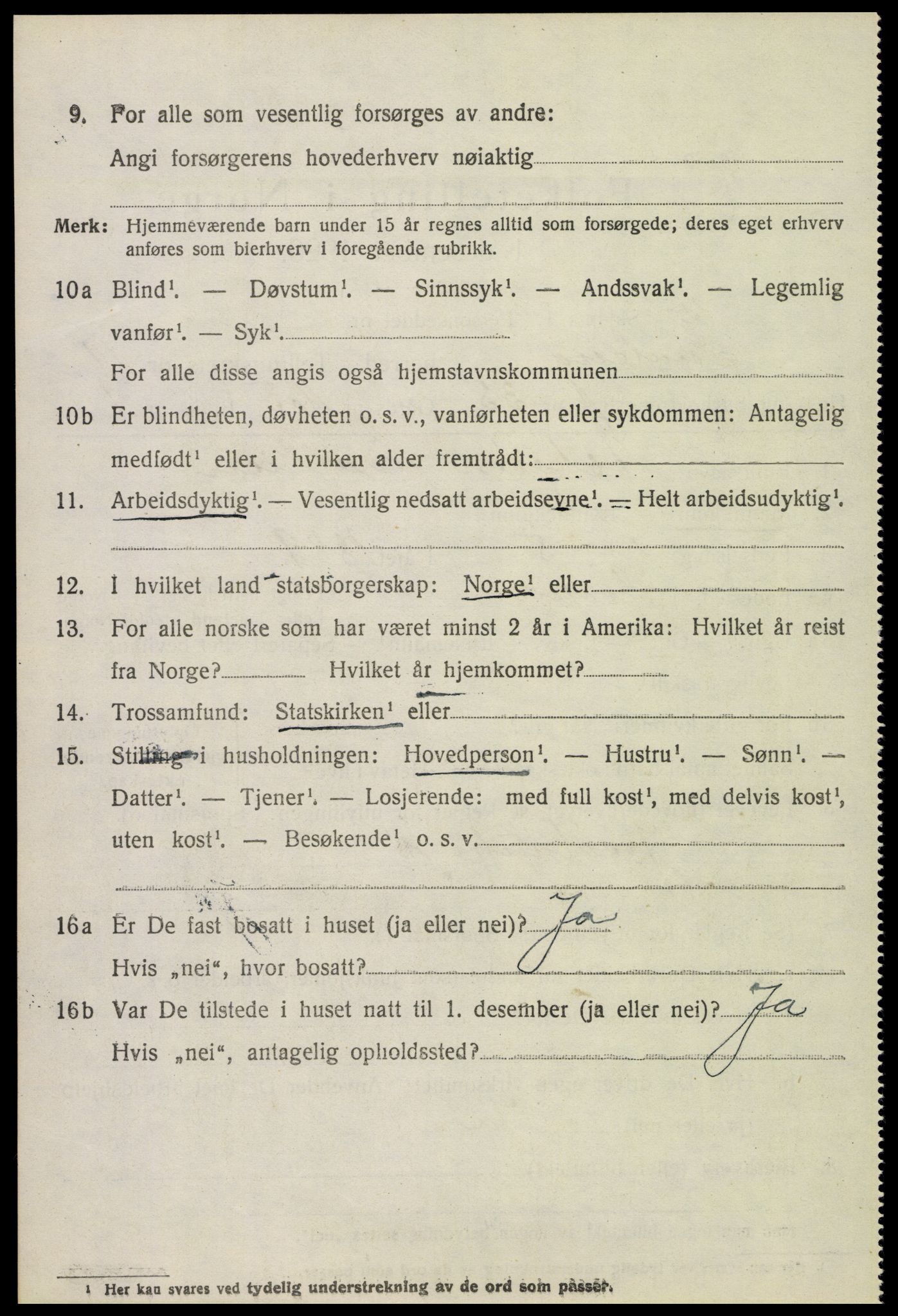 SAH, 1920 census for Fåberg, 1920, p. 12255