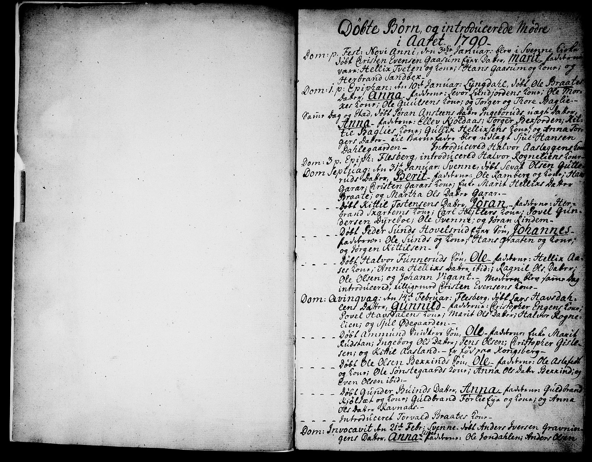 Flesberg kirkebøker, AV/SAKO-A-18/F/Fa/L0004: Parish register (official) no. I 4, 1788-1815, p. 0-1