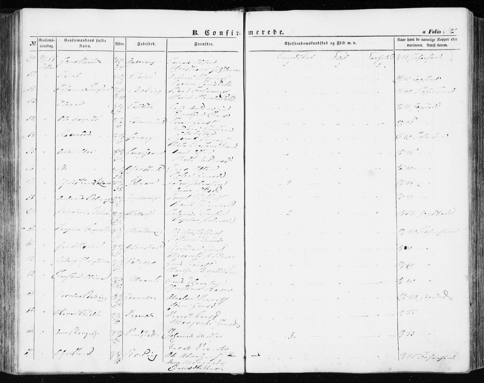 Ministerialprotokoller, klokkerbøker og fødselsregistre - Sør-Trøndelag, AV/SAT-A-1456/634/L0530: Parish register (official) no. 634A06, 1852-1860, p. 192