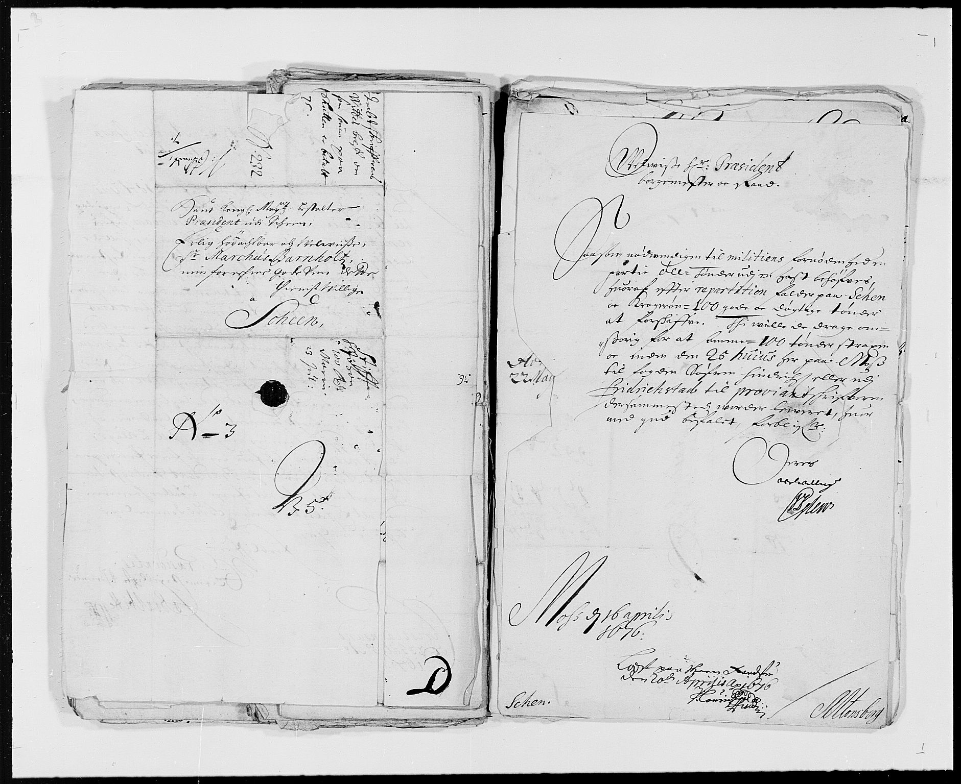 Rentekammeret inntil 1814, Reviderte regnskaper, Byregnskaper, RA/EA-4066/R/Rj/L0193: [J3] Kontribusjonsregnskap (med Langesund, Brevik, Porsgrunn og Kragerø), 1663-1691, p. 104