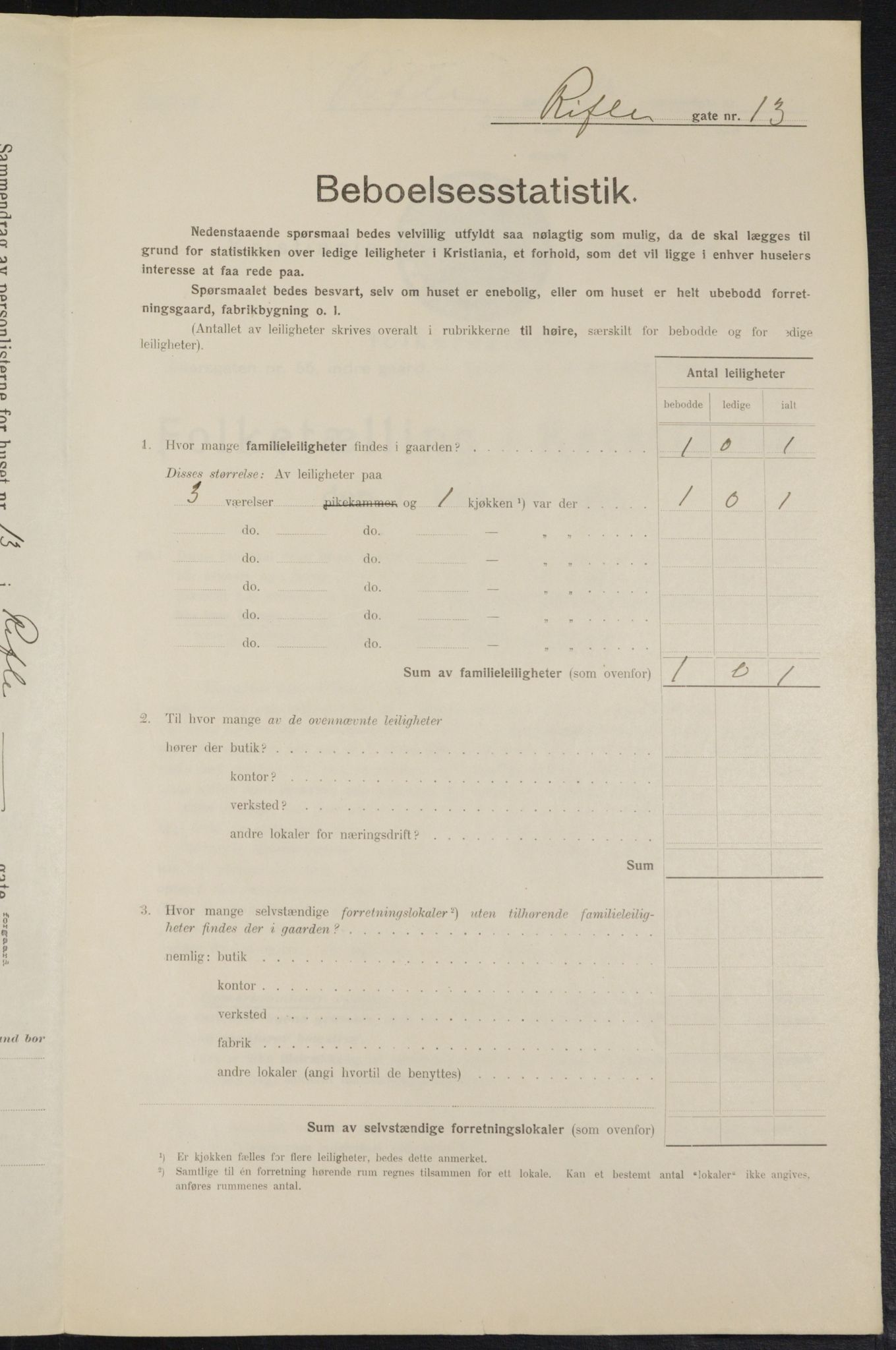 OBA, Municipal Census 1914 for Kristiania, 1914, p. 83086