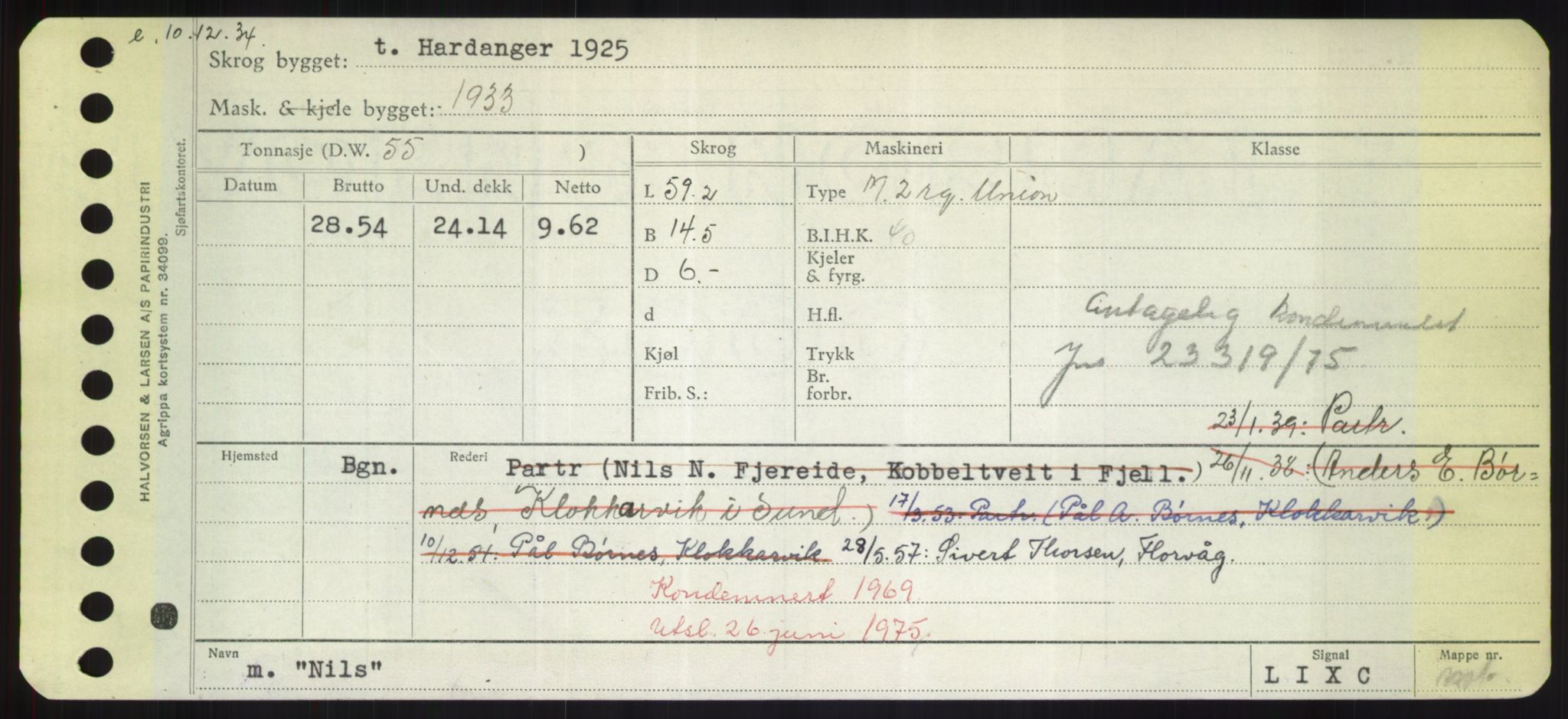 Sjøfartsdirektoratet med forløpere, Skipsmålingen, RA/S-1627/H/Hd/L0026: Fartøy, N-Norhol, p. 207