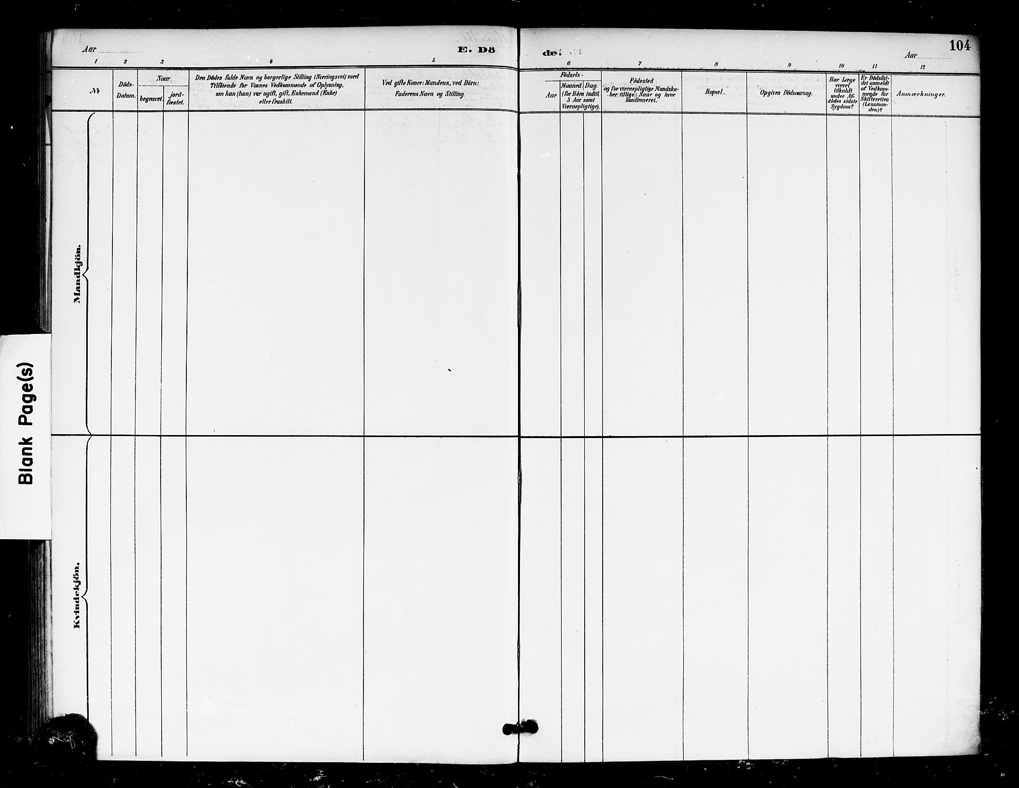 Eidsberg prestekontor Kirkebøker, AV/SAO-A-10905/F/Fa/L0013: Parish register (official) no. I 13, 1890-1901, p. 104