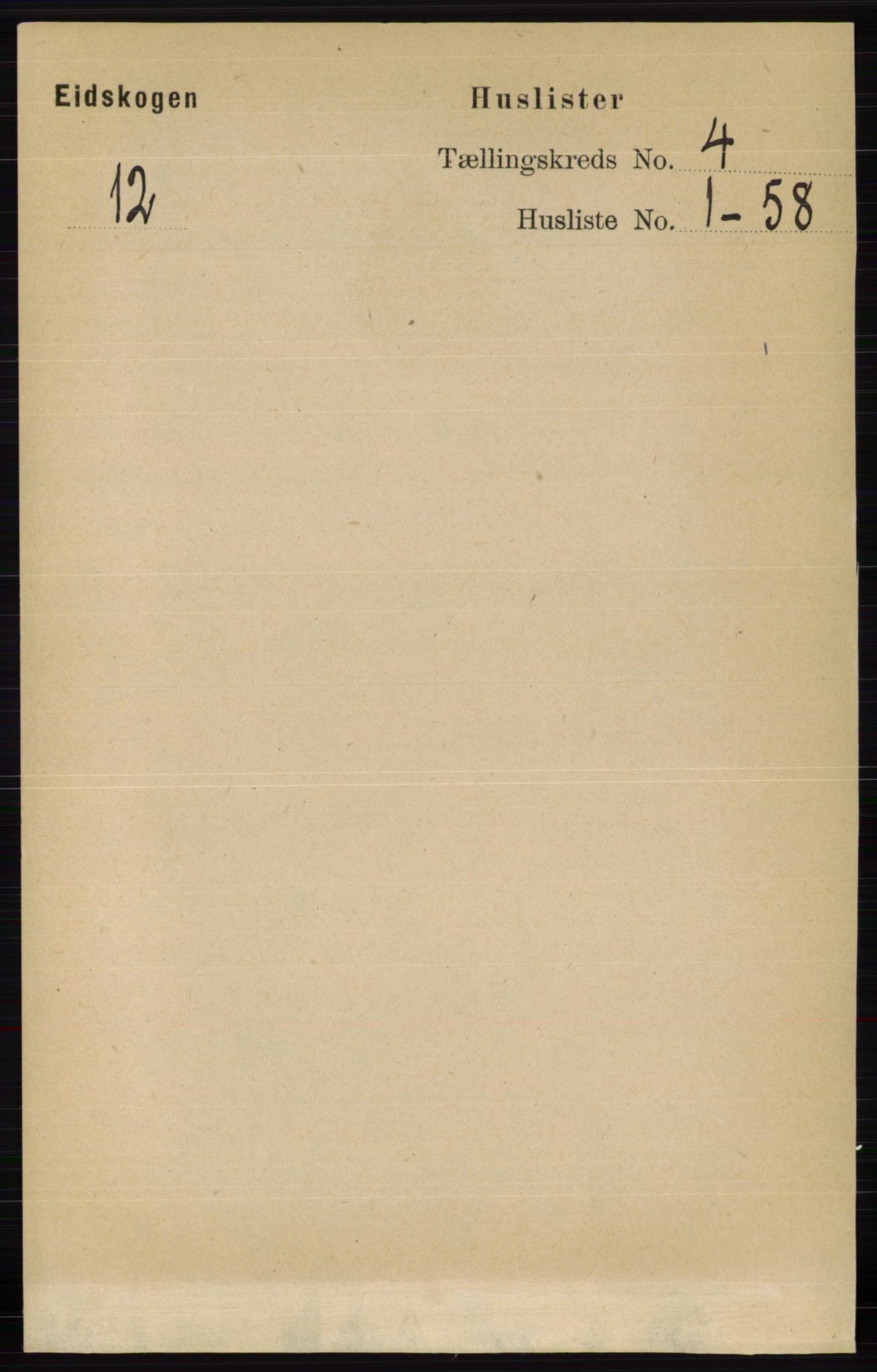 RA, 1891 census for 0420 Eidskog, 1891, p. 1520