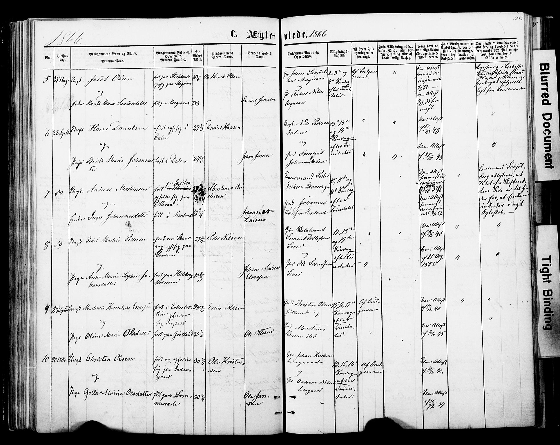 Ibestad sokneprestembete, SATØ/S-0077/H/Ha/Haa/L0013kirke: Parish register (official) no. 13, 1865-1879, p. 108