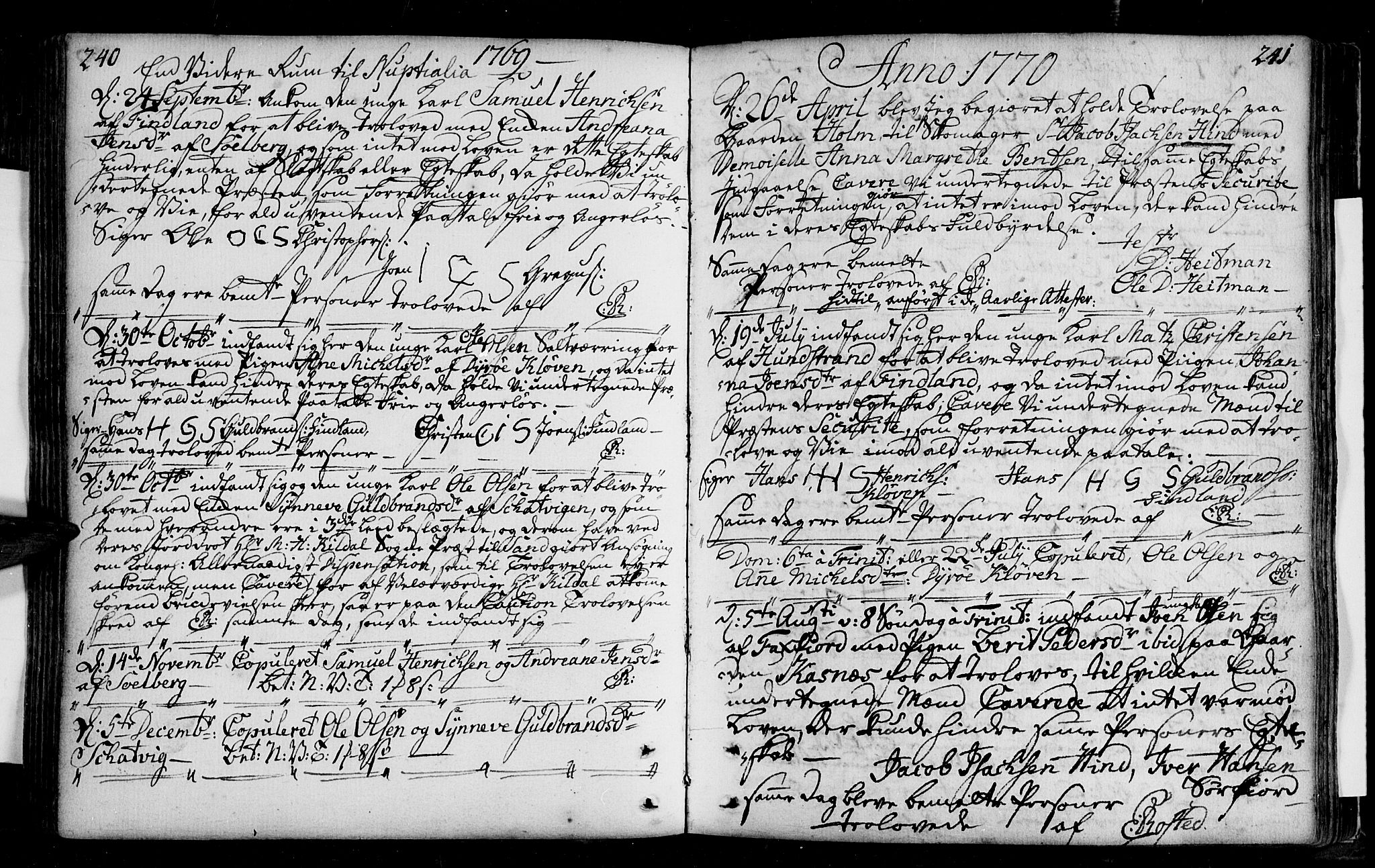 Tranøy sokneprestkontor, SATØ/S-1313/I/Ia/Iaa/L0001kirke: Parish register (official) no. 1, 1757-1773, p. 240-241