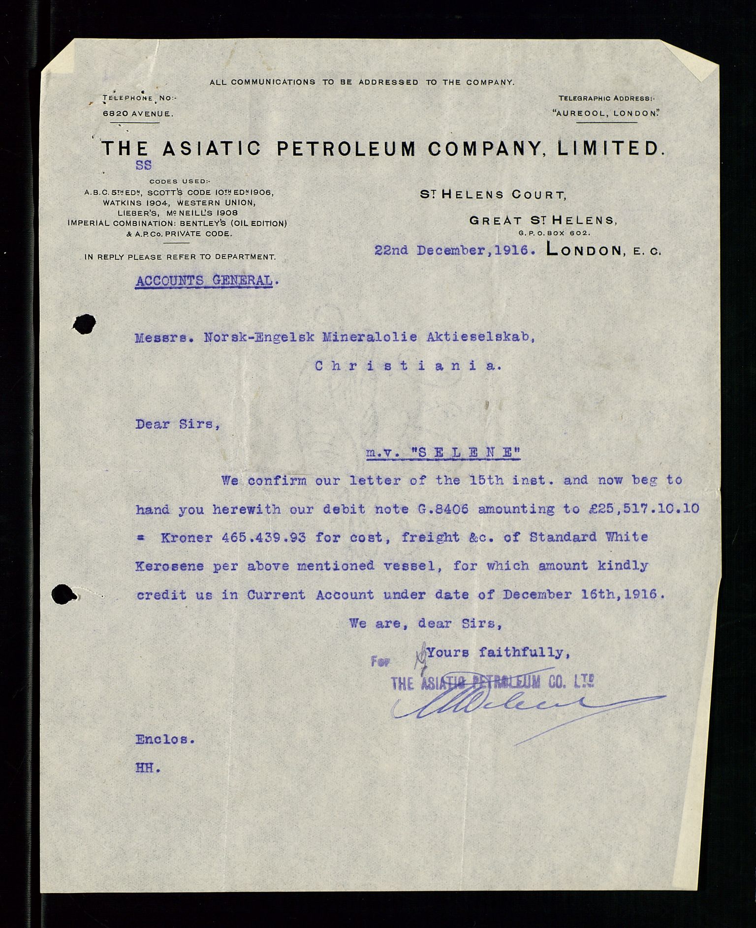 Pa 1521 - A/S Norske Shell, AV/SAST-A-101915/E/Ea/Eaa/L0001: Sjefskorrespondanse, 1917, p. 537