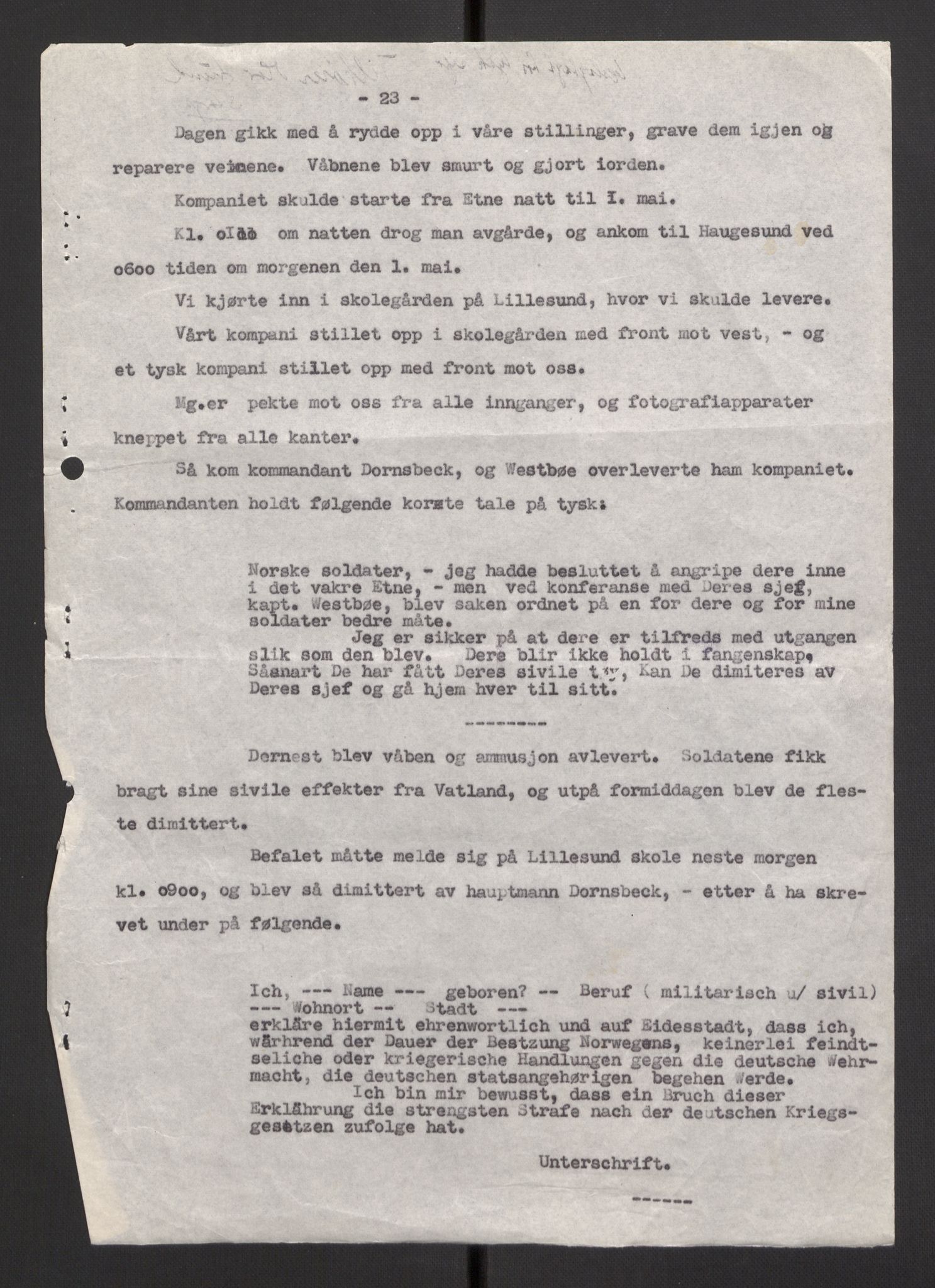 Forsvaret, Forsvarets krigshistoriske avdeling, AV/RA-RAFA-2017/Y/Yb/L0107: II-C-11-460-464  -  4. Divisjon., 1940, p. 121