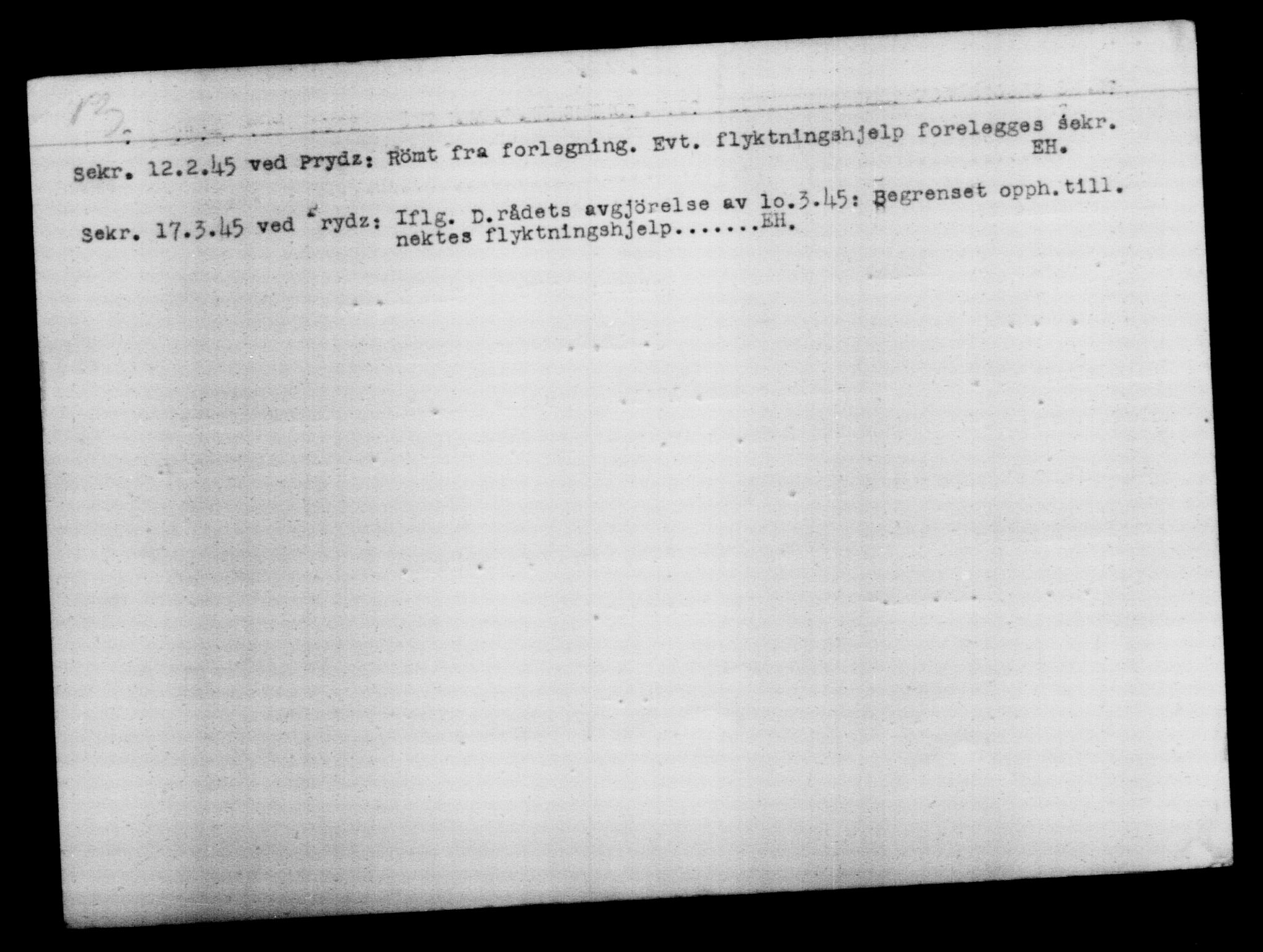 Den Kgl. Norske Legasjons Flyktningskontor, RA/S-6753/V/Va/L0012: Kjesäterkartoteket.  Flyktningenr. 28300-31566, 1940-1945, p. 1700