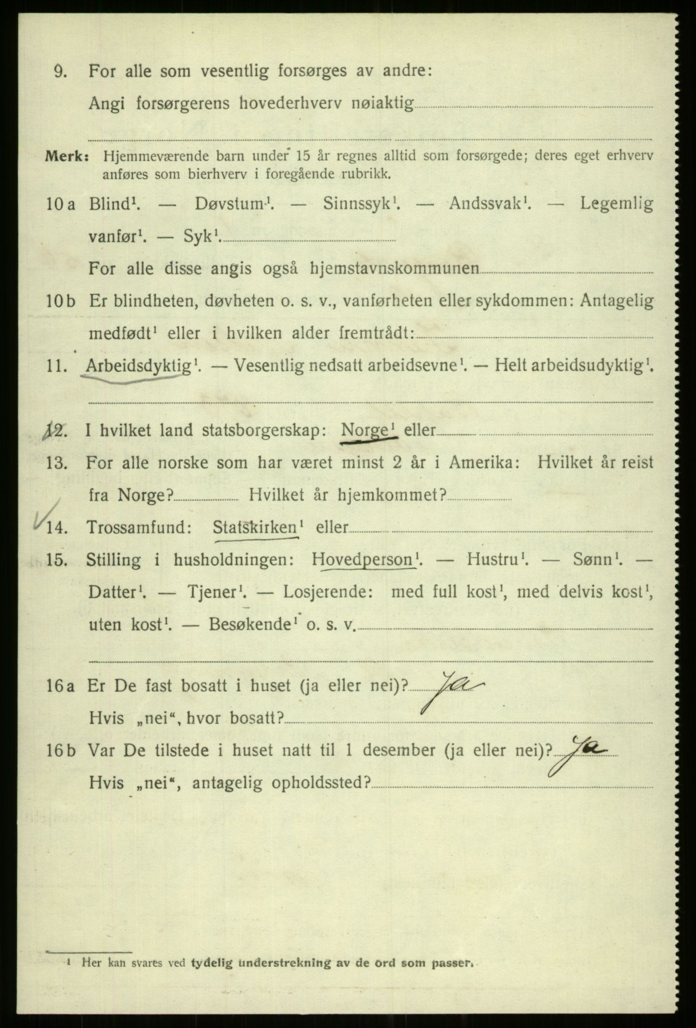 SAB, 1920 census for Bergen, 1920, p. 126653