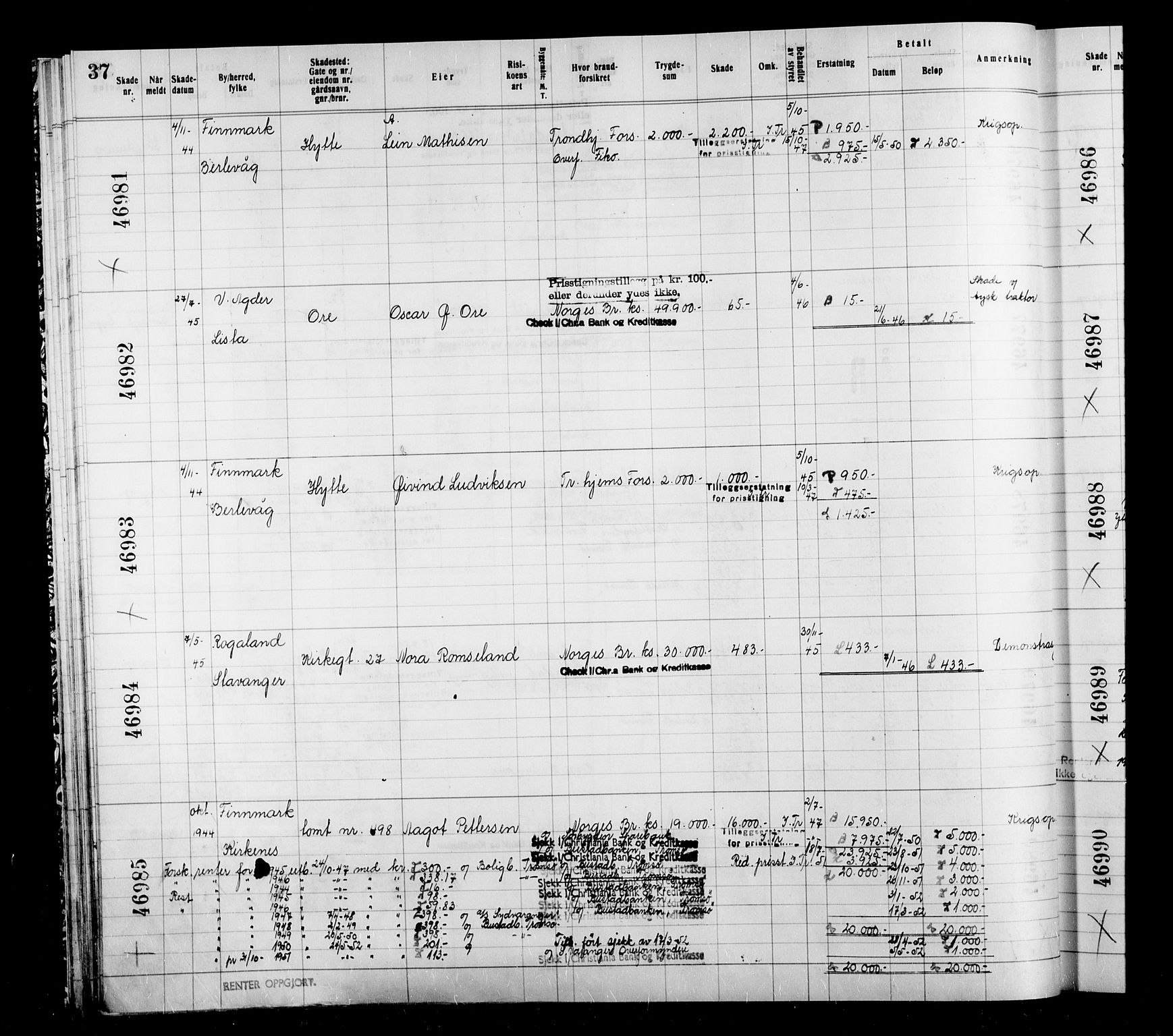 Krigsskadetrygdene for bygninger og løsøre, AV/RA-S-1548/V/L0039: Bygning, branntrygdet., 1940-1945, p. 37