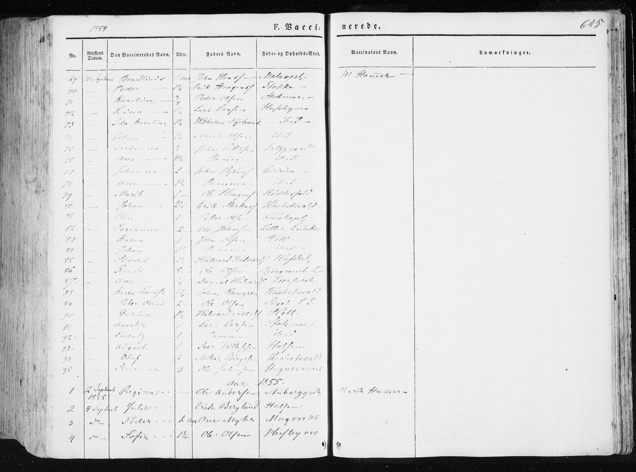 Ministerialprotokoller, klokkerbøker og fødselsregistre - Nord-Trøndelag, SAT/A-1458/709/L0074: Parish register (official) no. 709A14, 1845-1858, p. 645