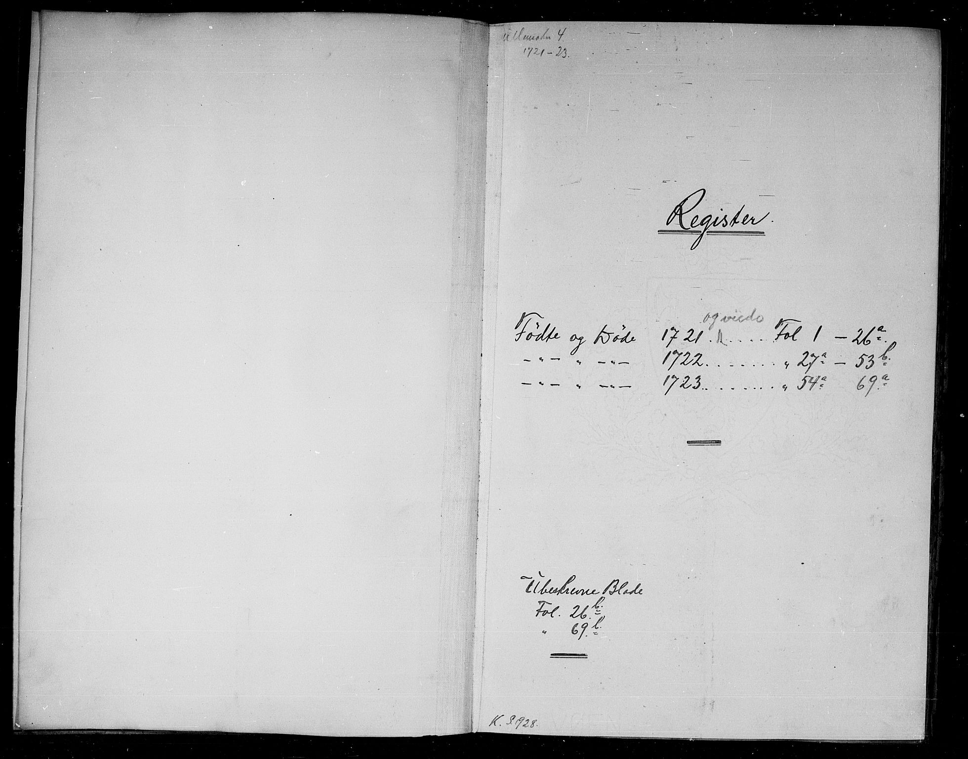 Ullensaker prestekontor Kirkebøker, SAO/A-10236a/F/Fa/L0004: Parish register (official) no. I 4, 1721-1723